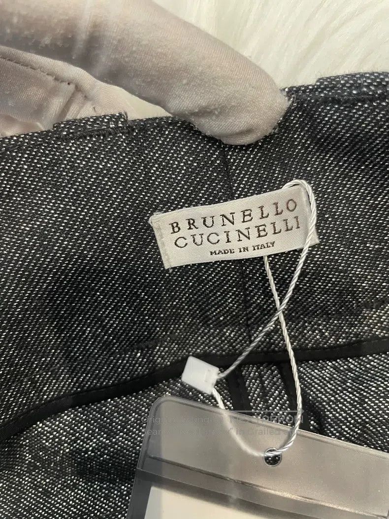 Brunello Cucinelli Brunello Cucinelli Dark Gray Cotton Casual Pants Size 26" / US 2 / IT 38 - 3 Thumbnail