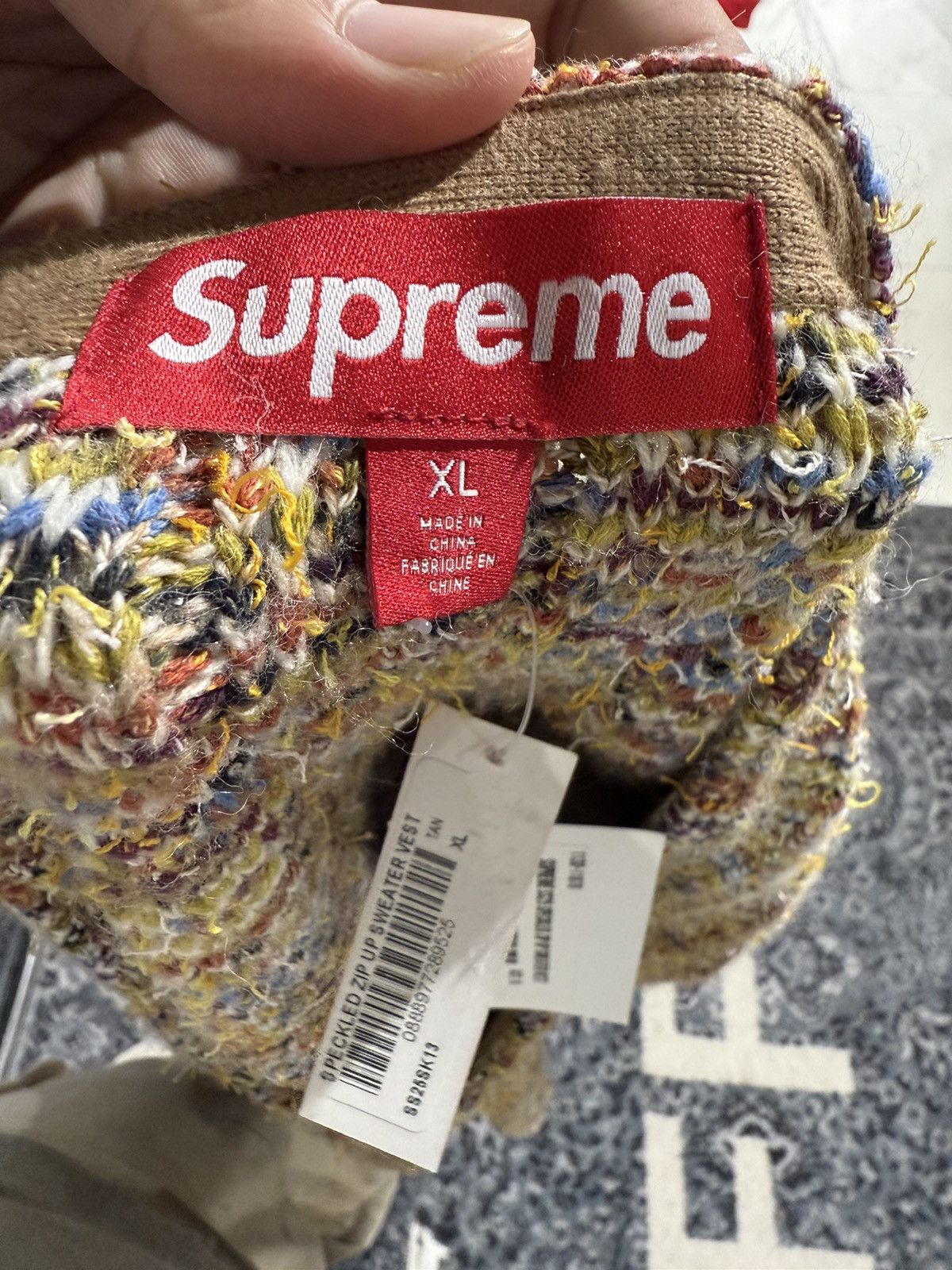 Supreme Supreme SS25 Speckled Zip Up Sweater Vest Size US XL / EU 56 / 4 - 2 Thumbnail