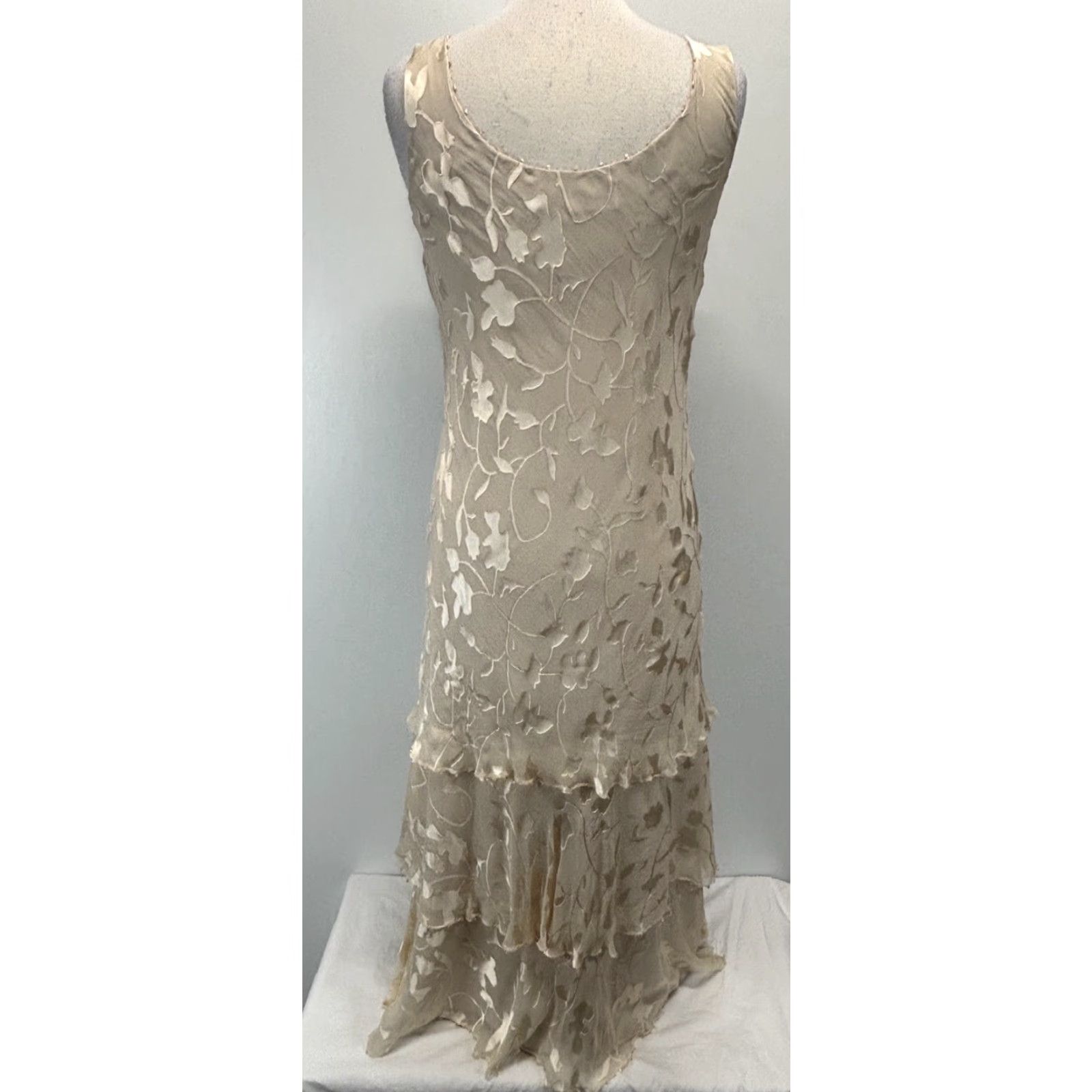 Vintage VINTAGE Cameron Blake 2 Pc Dress Set Dress Ivory Silk 8 Whimsigoth Fairy Ethereal Y2K Womens Size M / US 6-8 / IT 42-44 - 4 Thumbnail