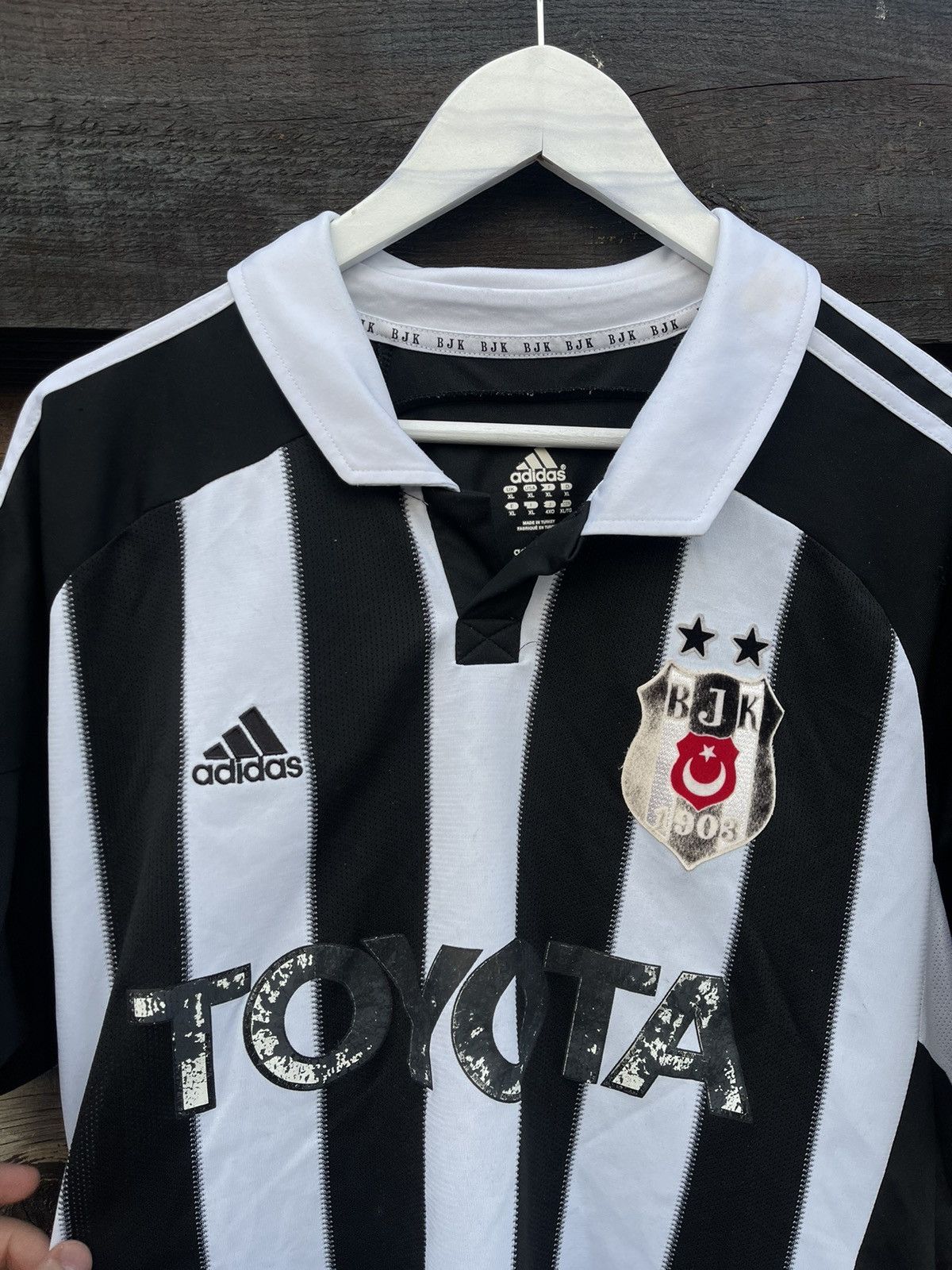 Adidas 2012 Adidas Besiktas vintage soccer jersey Size US XL / EU 56 / 4 - 5 Thumbnail