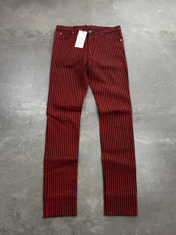 Gucci Gucci jean stripes denim skinny NEW luxury street wear Size US 30 / EU 46 - 1 Thumbnail