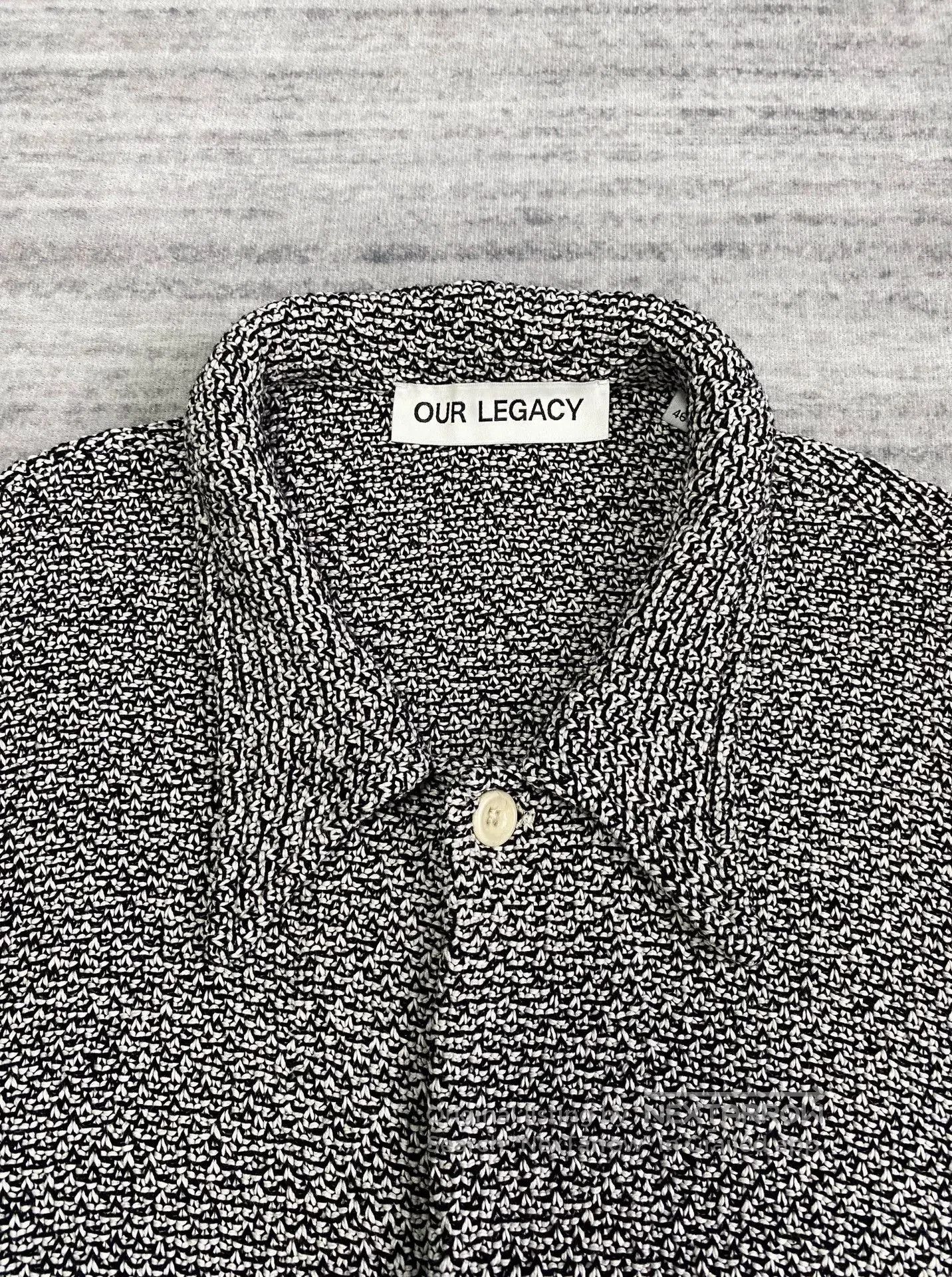 Our Legacy Our Legacy Black and White Cardigan. Size L / US 10 / IT 46 - 4 Thumbnail