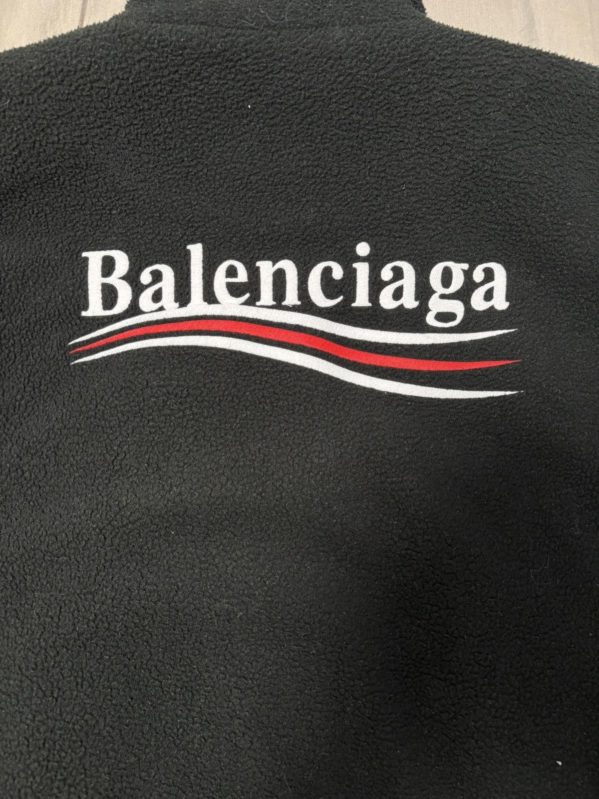 Balenciaga (FINAL DROP)Political Campaign Polar Fleece Jacket Size US L / EU 52-54 / 3 - 4 Thumbnail