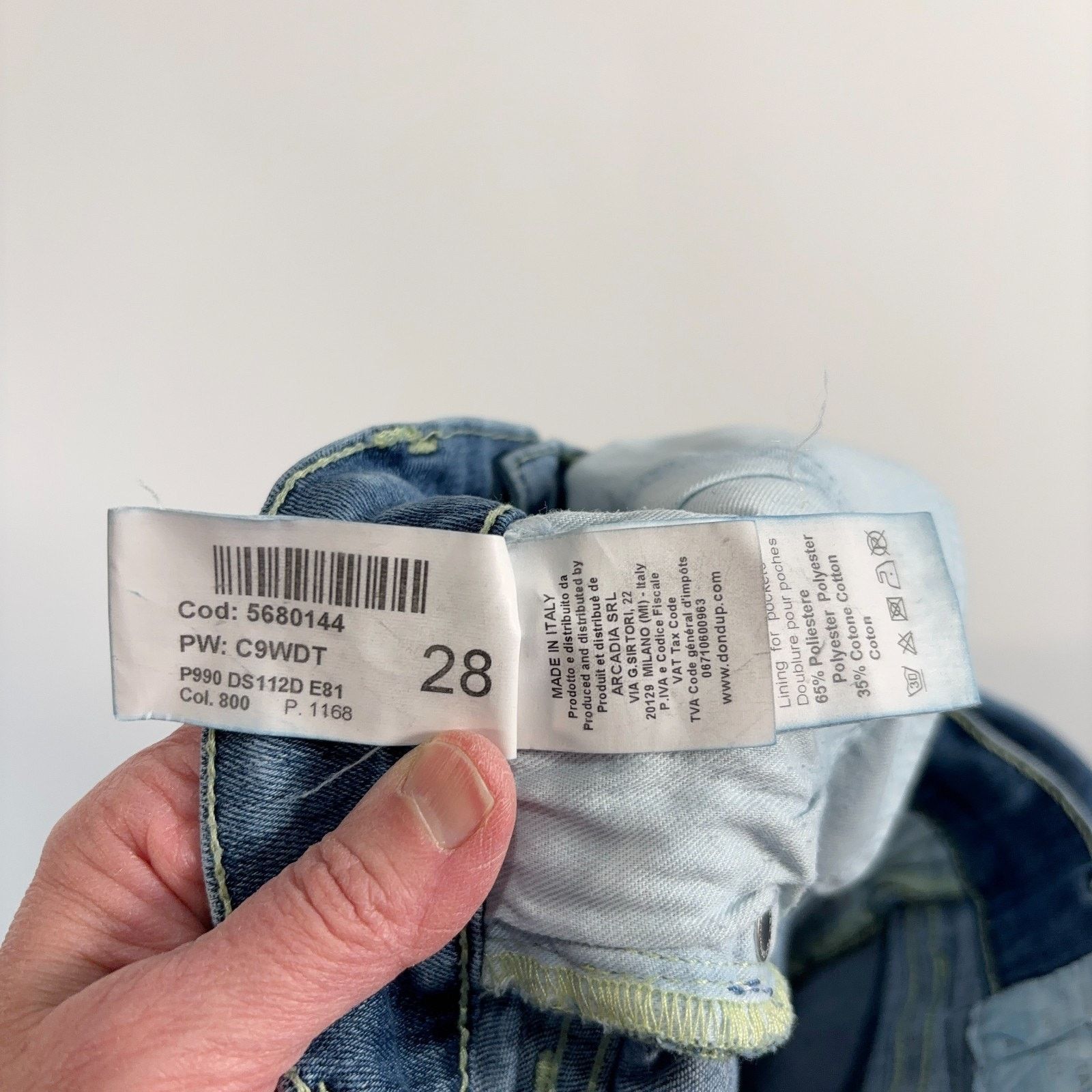 Dondup Dondup Tara Jeans Womens 28 Italy Skinny Stretch Denim Size 27" / US 4 / IT 40 - 8 Thumbnail