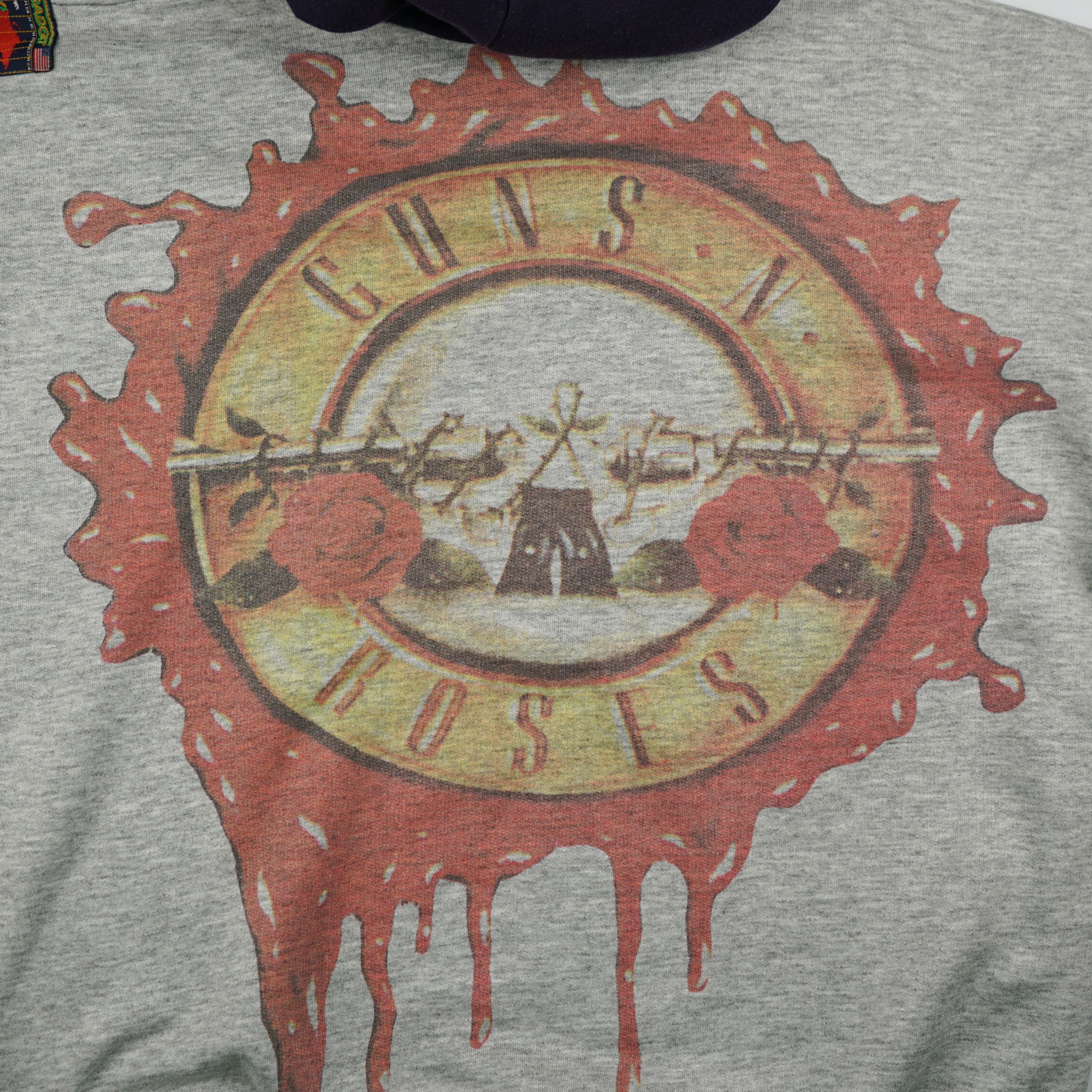 Band Tees × Vintage Vintage 1990s Axel Rose Guns N Roses Hoodie All Over Print Size US L / EU 52-54 / 3 - 11 Thumbnail