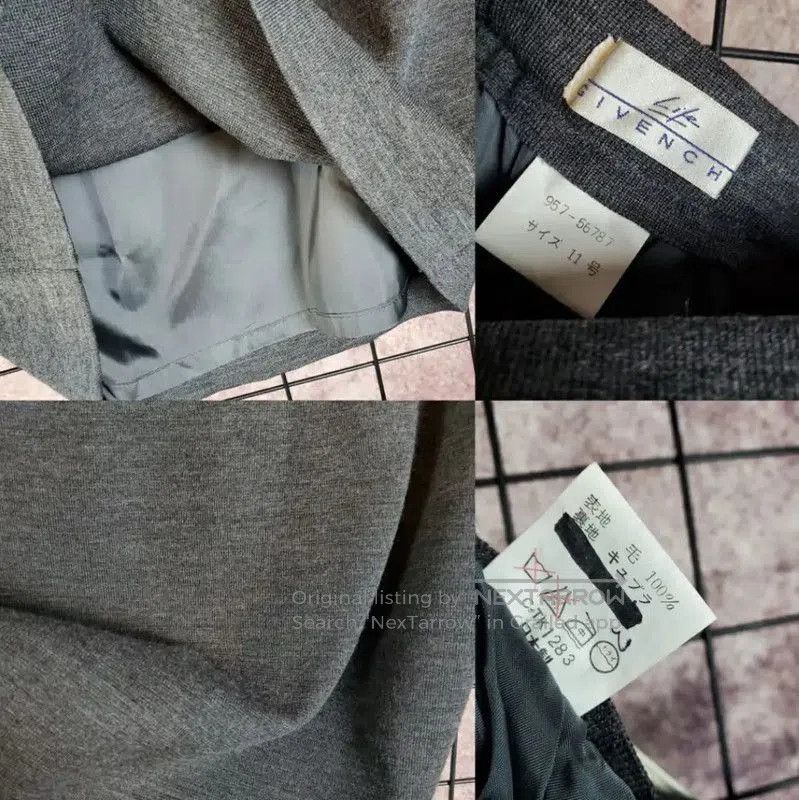 Givenchy Givenchy Gray Wool Midi Skirt for Women . Size 23" - 8 Thumbnail