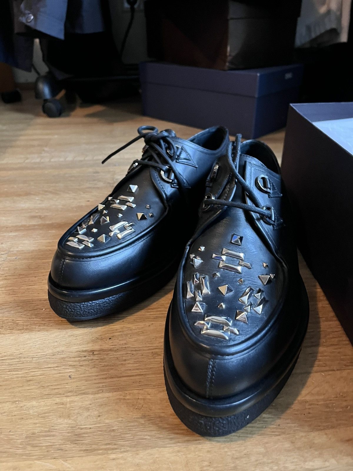 Valentino *BNIB* Valentino studded creepers - derby shoes size 41 Size US 8 / EU 41 - 2 Thumbnail