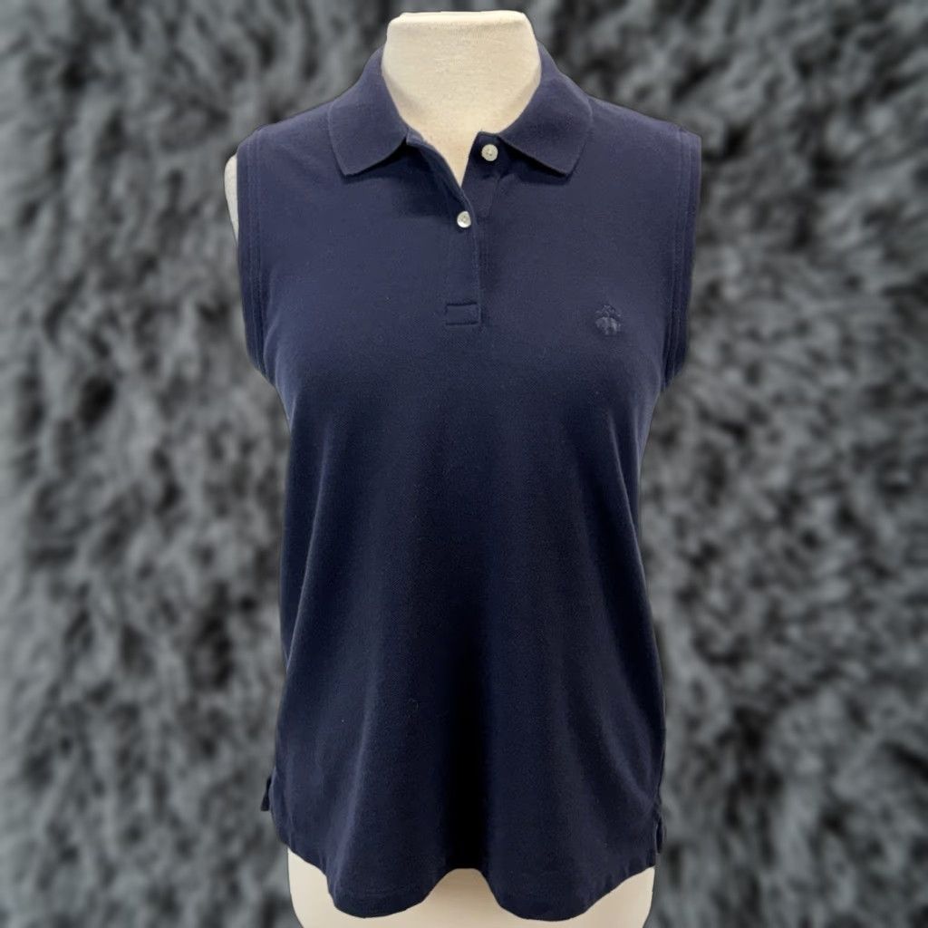 Brooks Brothers BROOKS BROTHERS 346 Sleeveless Polo Shirt XL Men’s Navy Logo Golf Size XL / US 12-14 / IT 48-50 - 1 Thumbnail