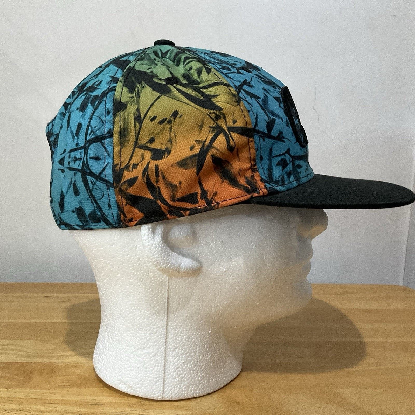 Original Chuck Original Chuck Floral Strap Back Blue Cap Hat Visor Stitched Size ONE SIZE - 4 Thumbnail
