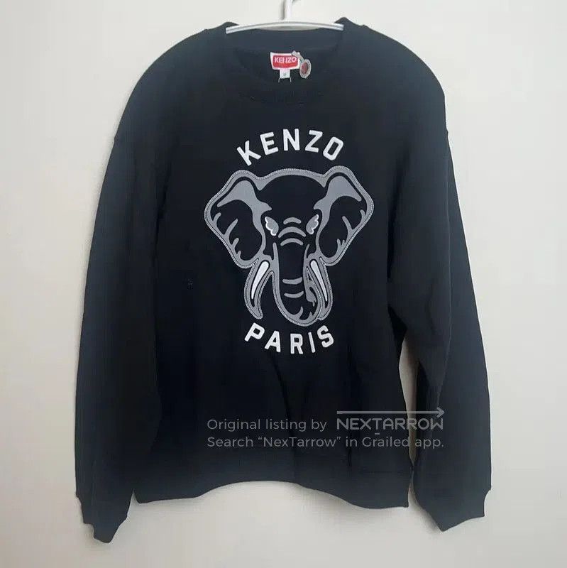 Kenzo KENZO Black Cotton Men's Sweatshirt . Size US M / EU 48-50 / 2 - 1 Thumbnail