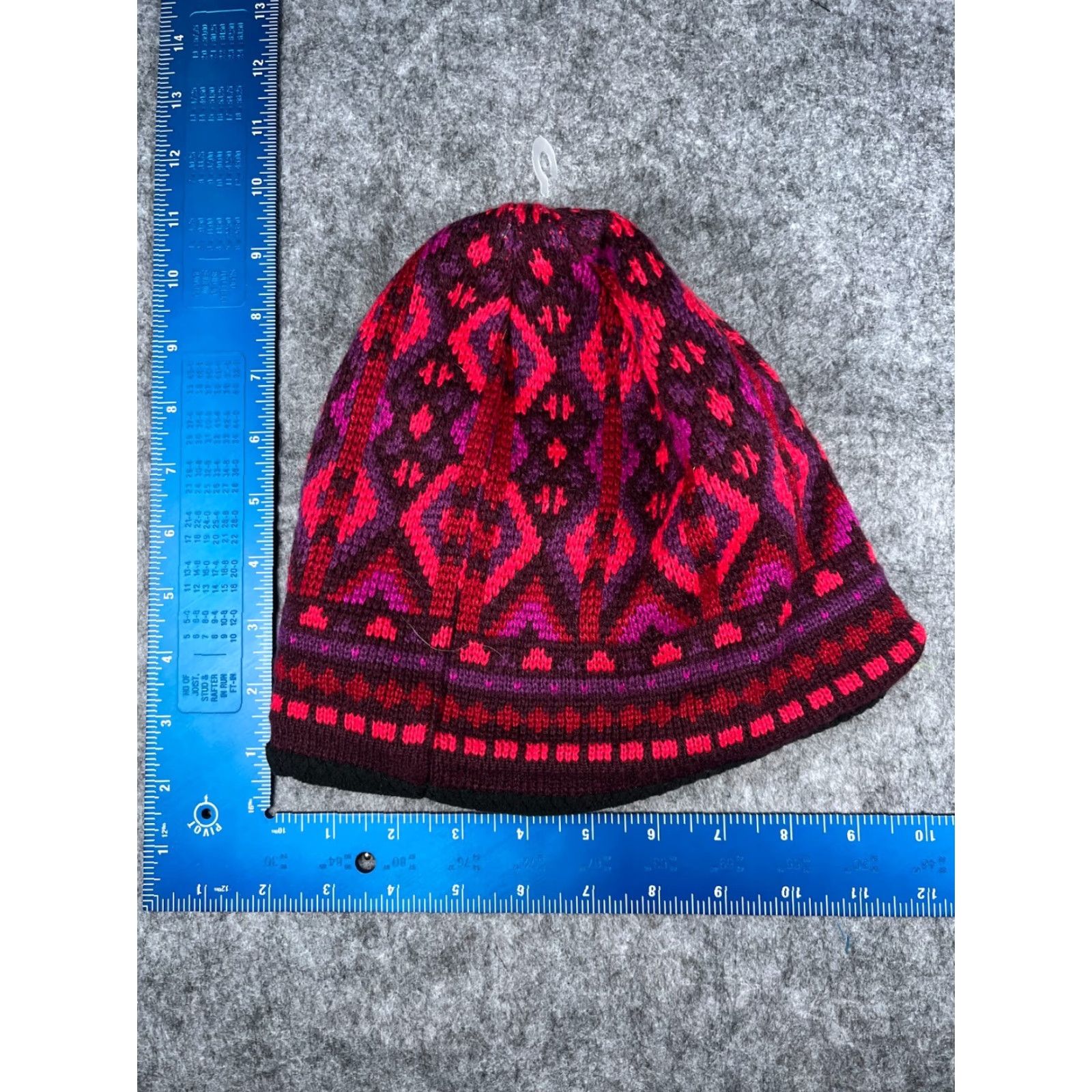 Pinko Columbia Beanie Toque Adult One Size Pink Acrylic Poly Lined Thermal Reflective Geometric Pattern Unisex Adults Hat Mens Womens Size ONE SIZE - 4 Thumbnail