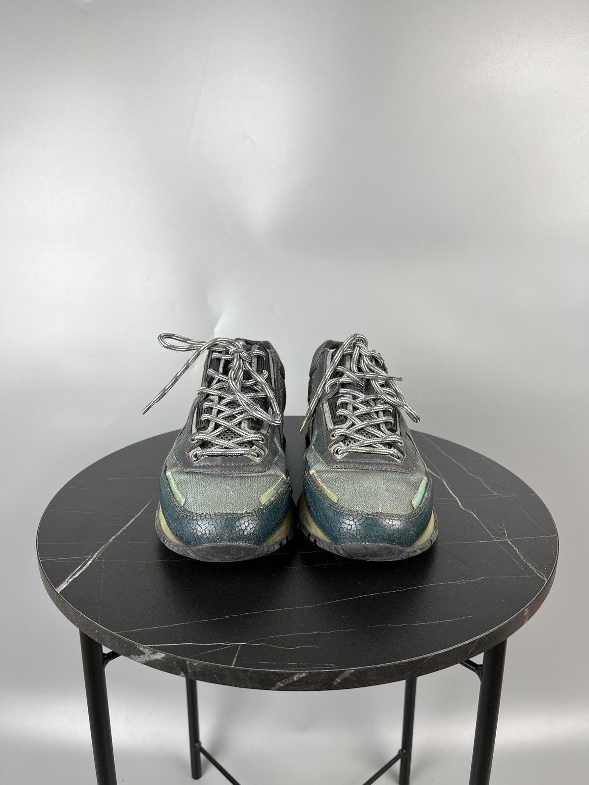 Lanvin Lanvin Mesh Leather suede Sneakers (Y0488) Size US 8 / EU 41 - 3 Thumbnail