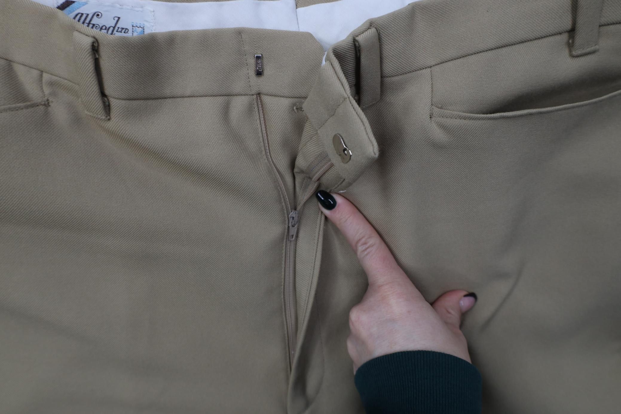 Vintage Vintage 70s Streetwear Flared Wide Leg Chino Pants Beige USA Size US 38 / EU 54 - 6 Thumbnail