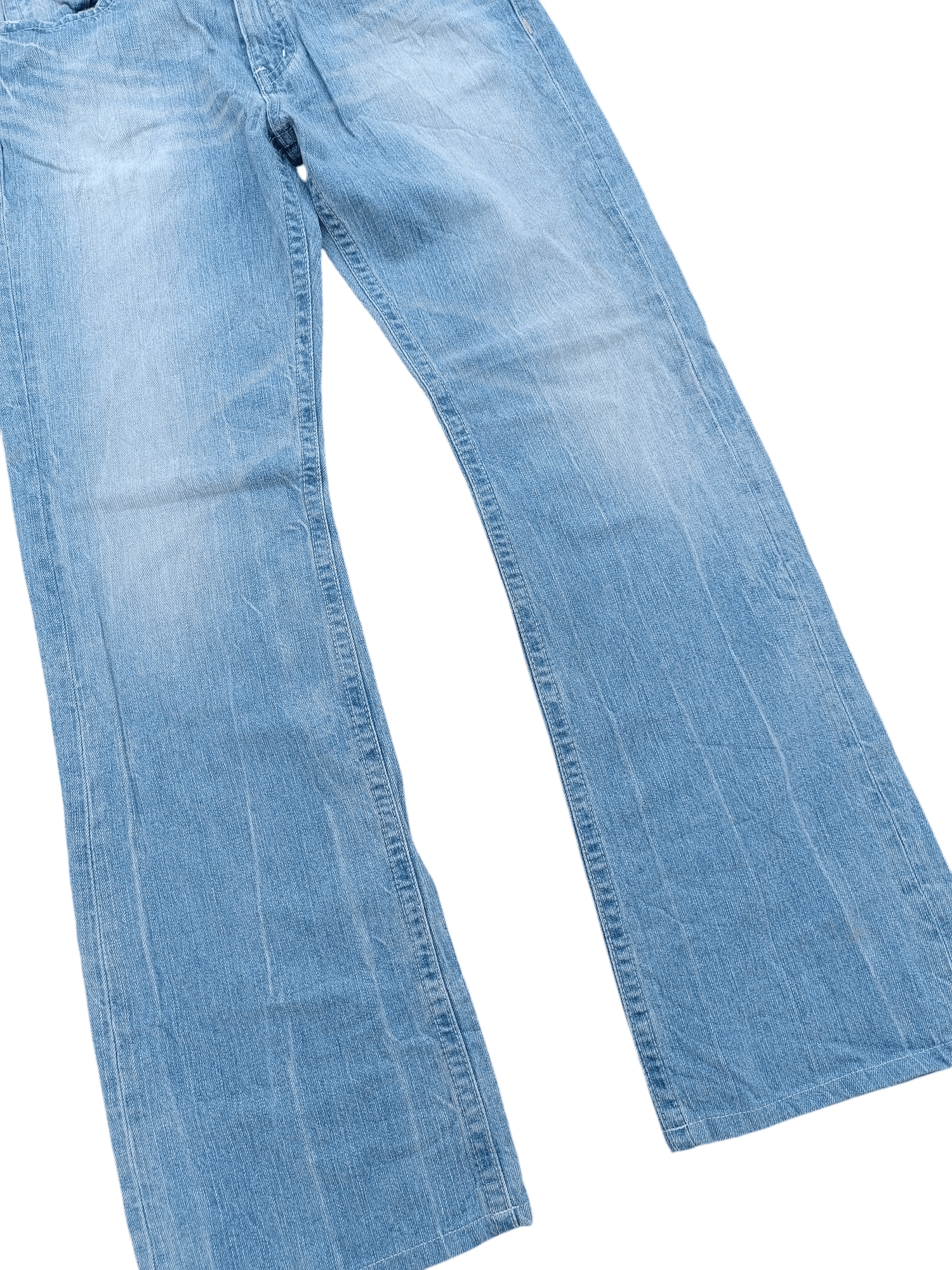Japanese Brand 💥 Vintage 90s Style Uniqlo Washed Regular Fit Bootcut Jeans Size US 30 / EU 46 - 5 Thumbnail