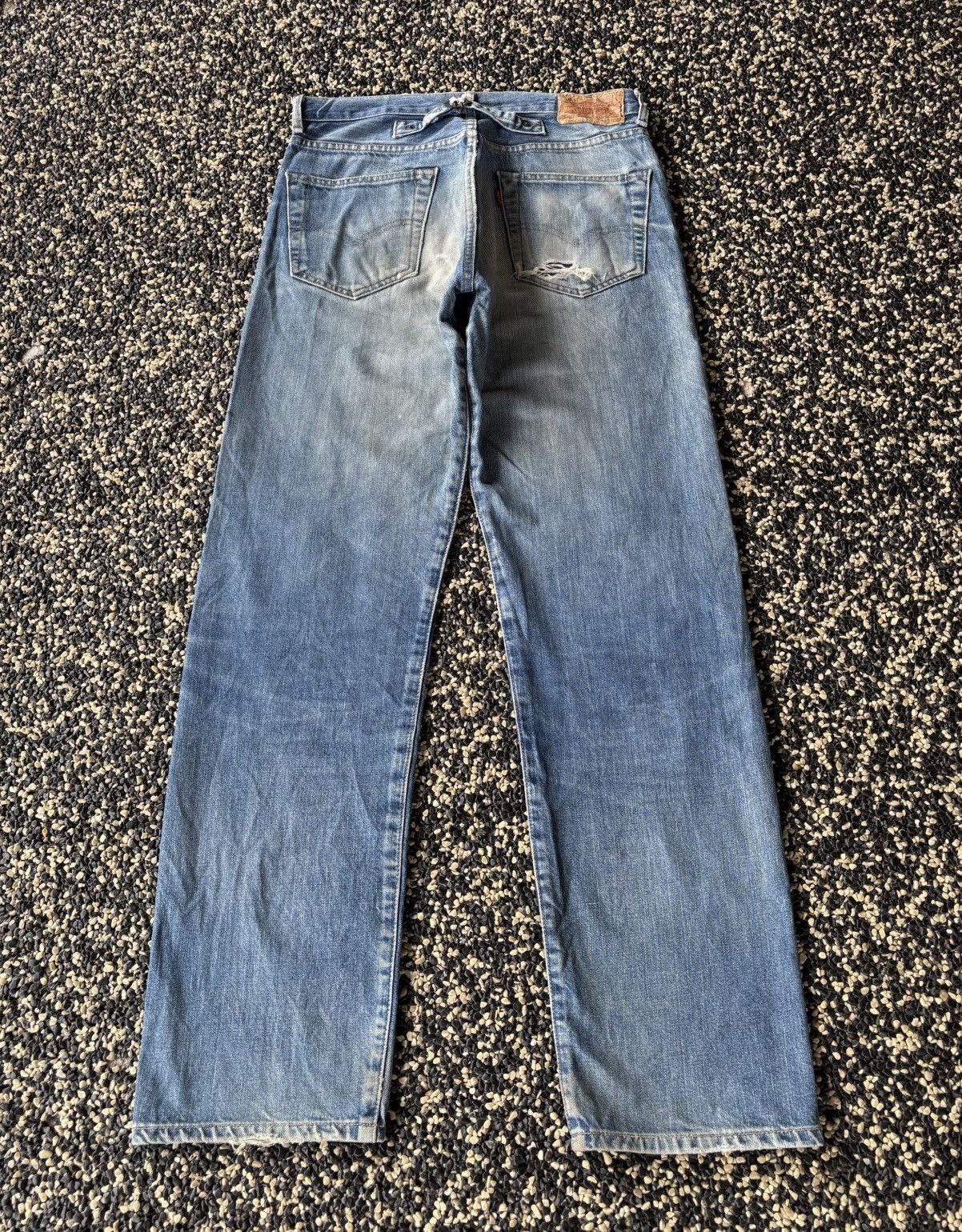 Levi's Vintage Levi’s Big E Lot 701 XX Buckle Belt Selvedge Jeans Size US 32 / EU 48 - 2 Thumbnail