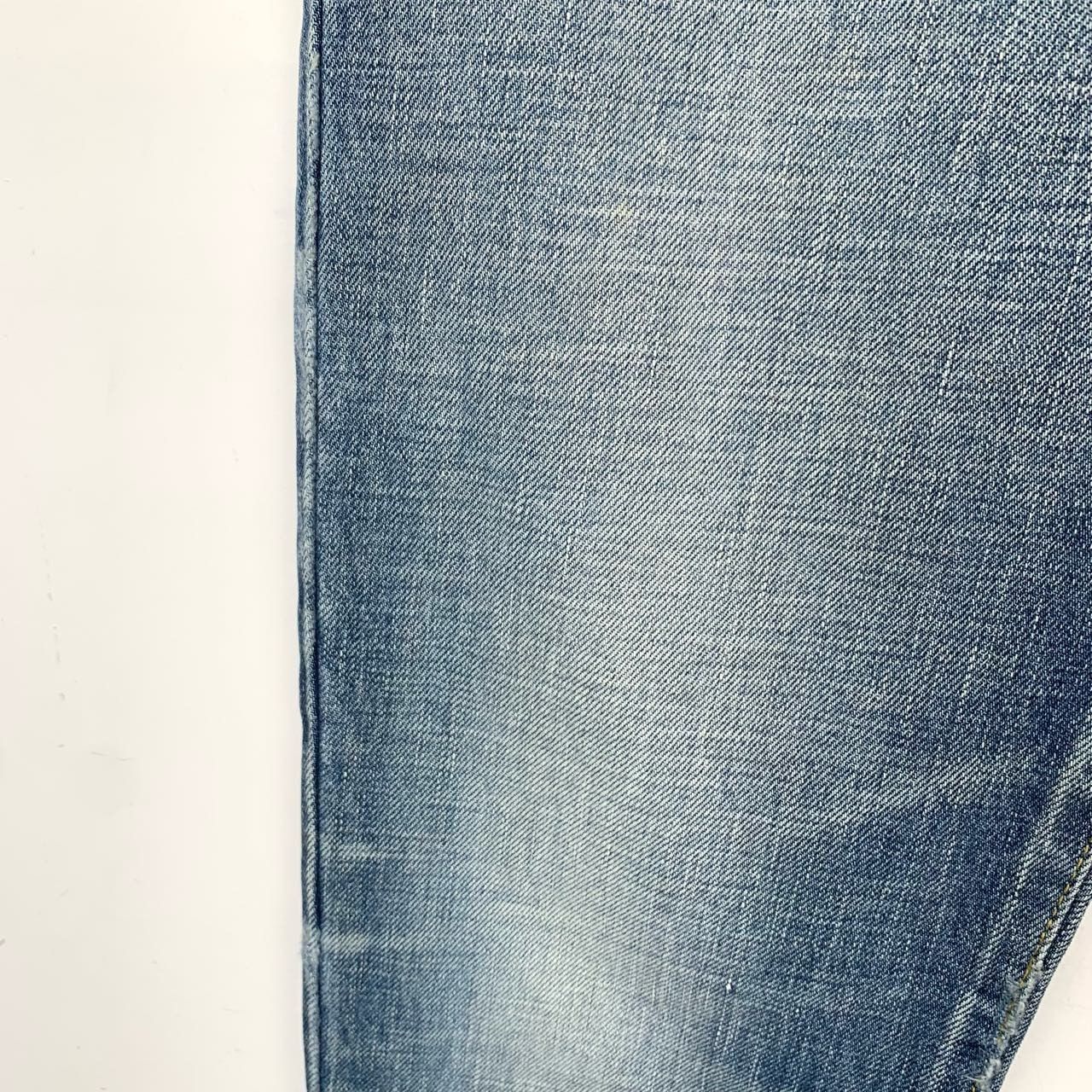 Saint Laurent Paris Saint Laurent Deep Blue Washed Cotton Straight-Leg Jeans (Si Size 30" / US 8 / IT 44 - 6 Thumbnail