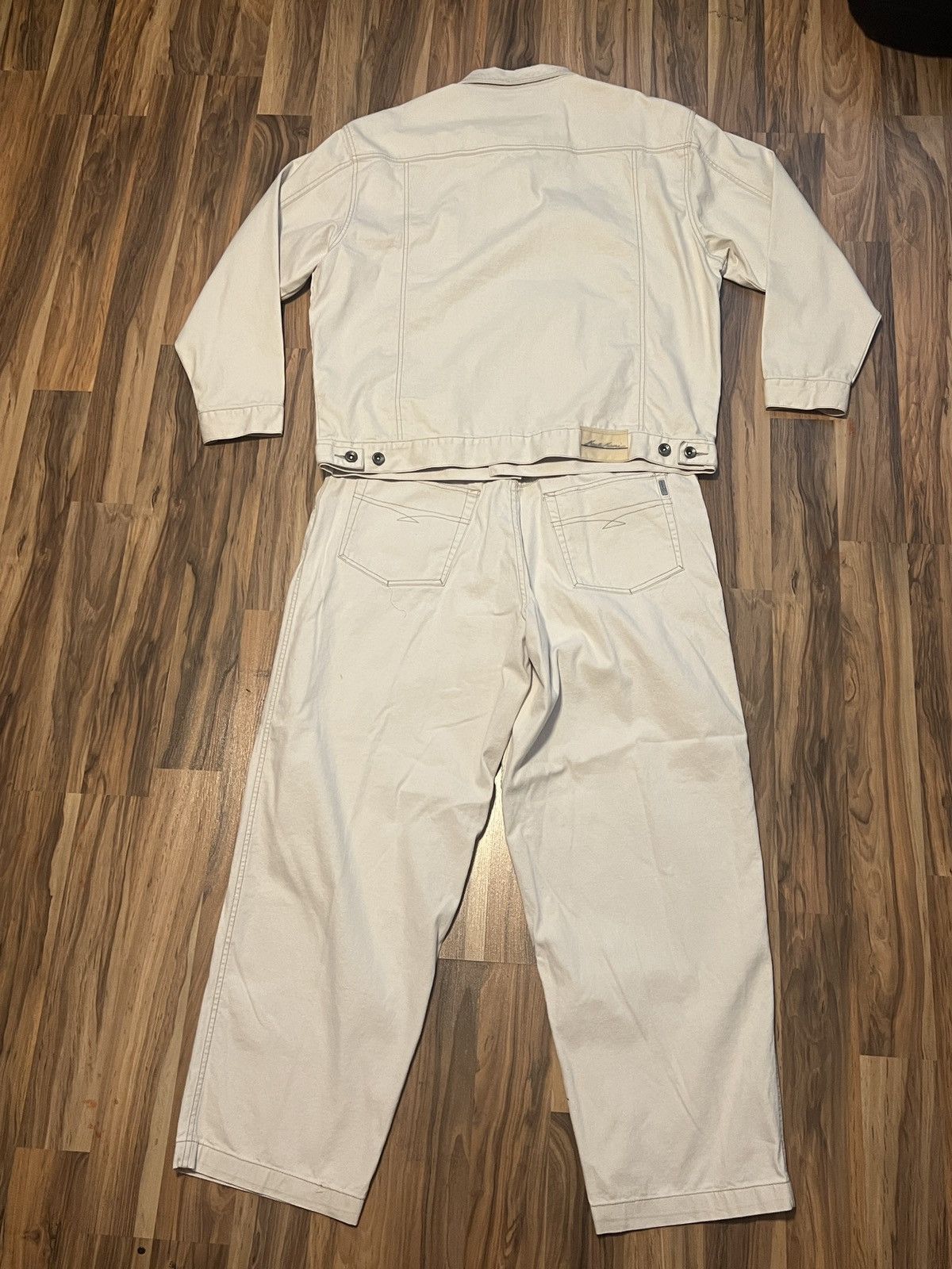 Karl Kani Karl Kani FULL White Denim Set Size US 40 / EU 56 - 2 Thumbnail