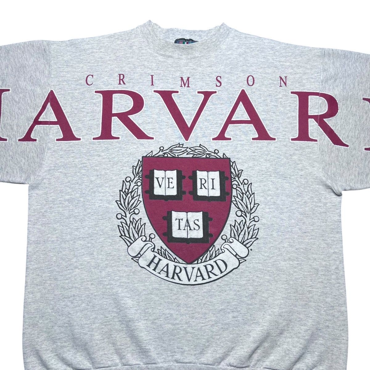NCAA 1990s Harvard University Crimson Across Spell Out Sweatshirt Size US XL / EU 56 / 4 - 5 Thumbnail
