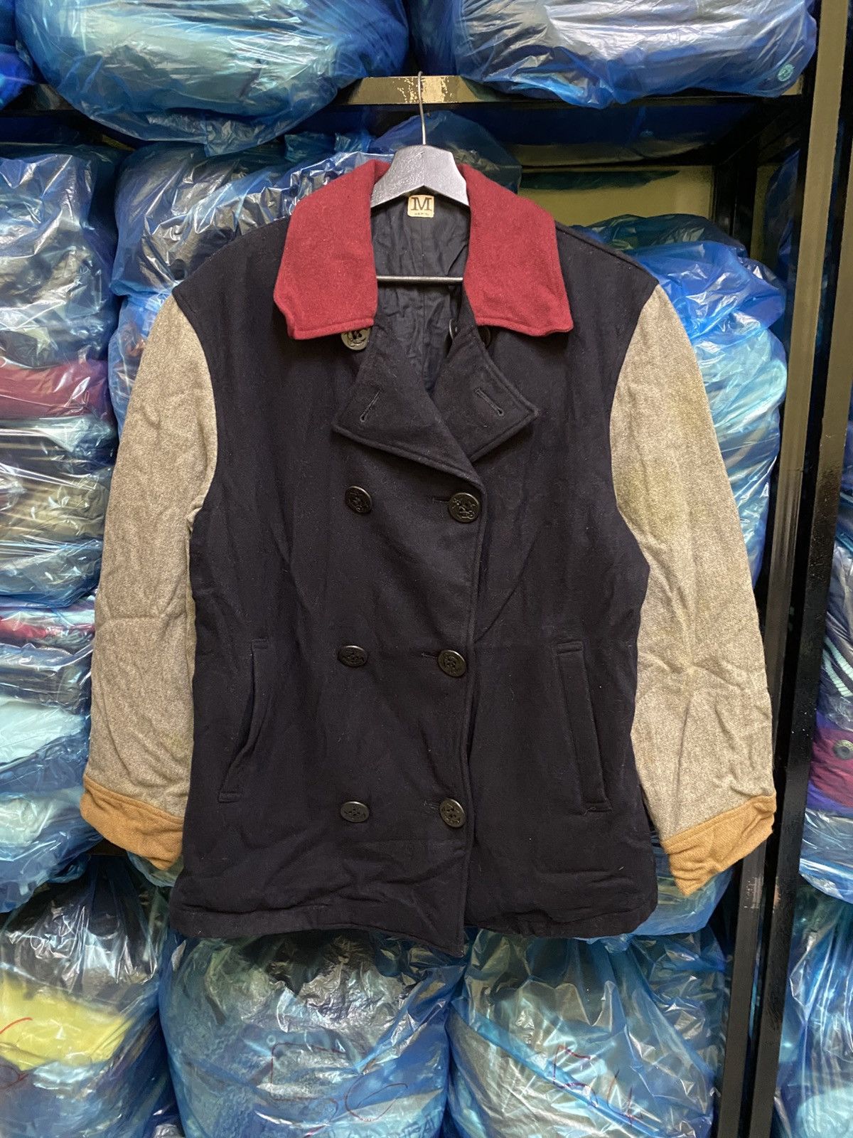 VINTAGE 90S DEPT WOOL PEACOAT MADE IN JAPAN
