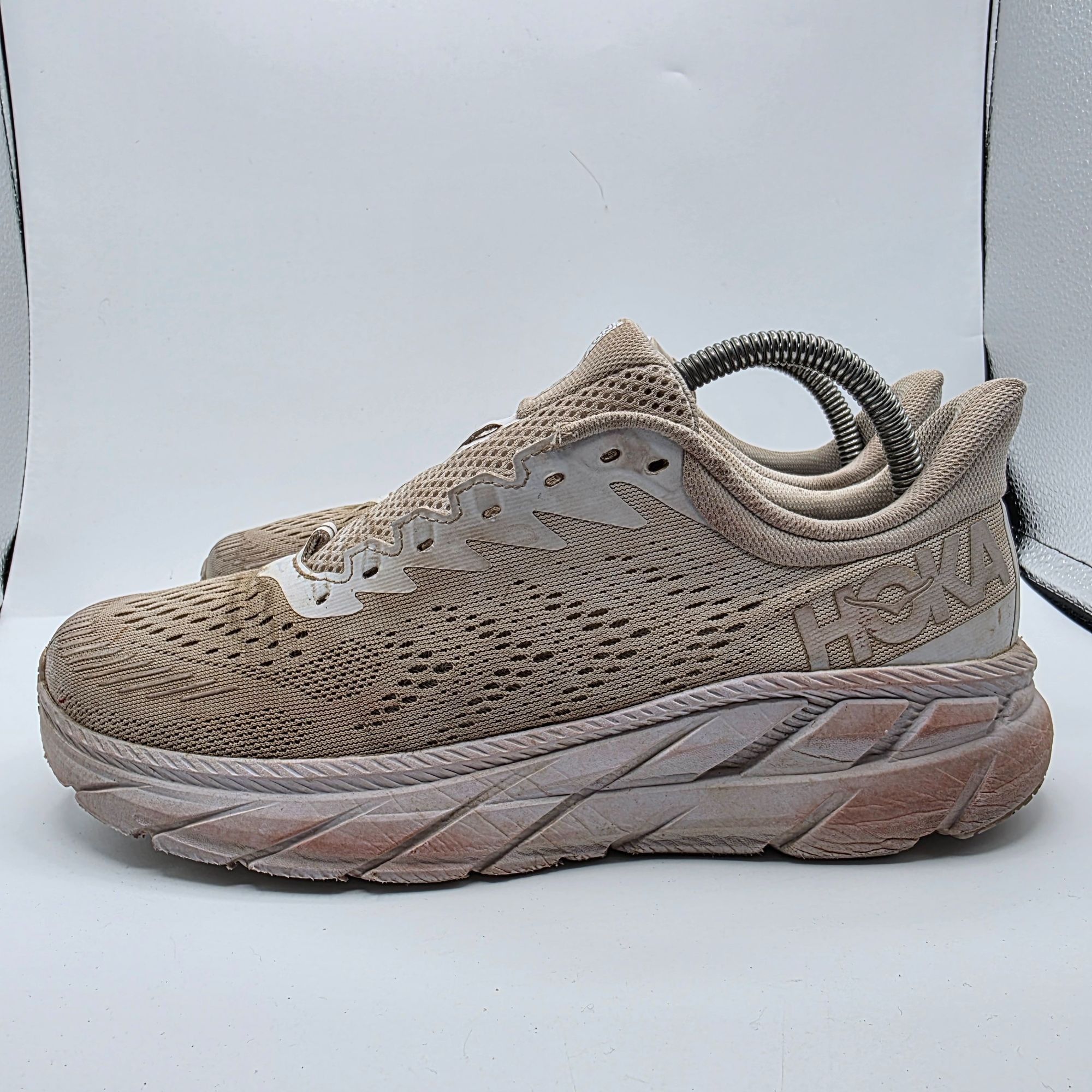 Hoka Hoka One One Clifton 7 Mens Size 8 White Athletic Shoes Casu Size US 8 / EU 41 - 13 Thumbnail