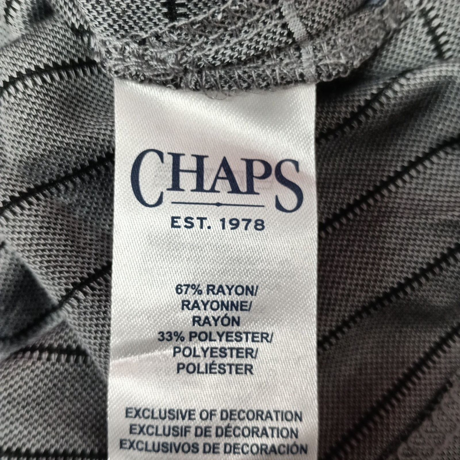 Chaps Chaps Milton Polo Shirt Men's XL Gray Seacoast Wash Soft Size US XL / EU 56 / 4 - 6 Thumbnail
