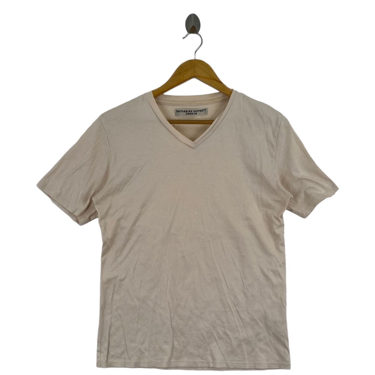 Katharine Hamnett London KATHARINE HAMNETT LONDON English Designer Vneck Beige Short Size US S / EU 44-46 / 1 - 1 Thumbnail