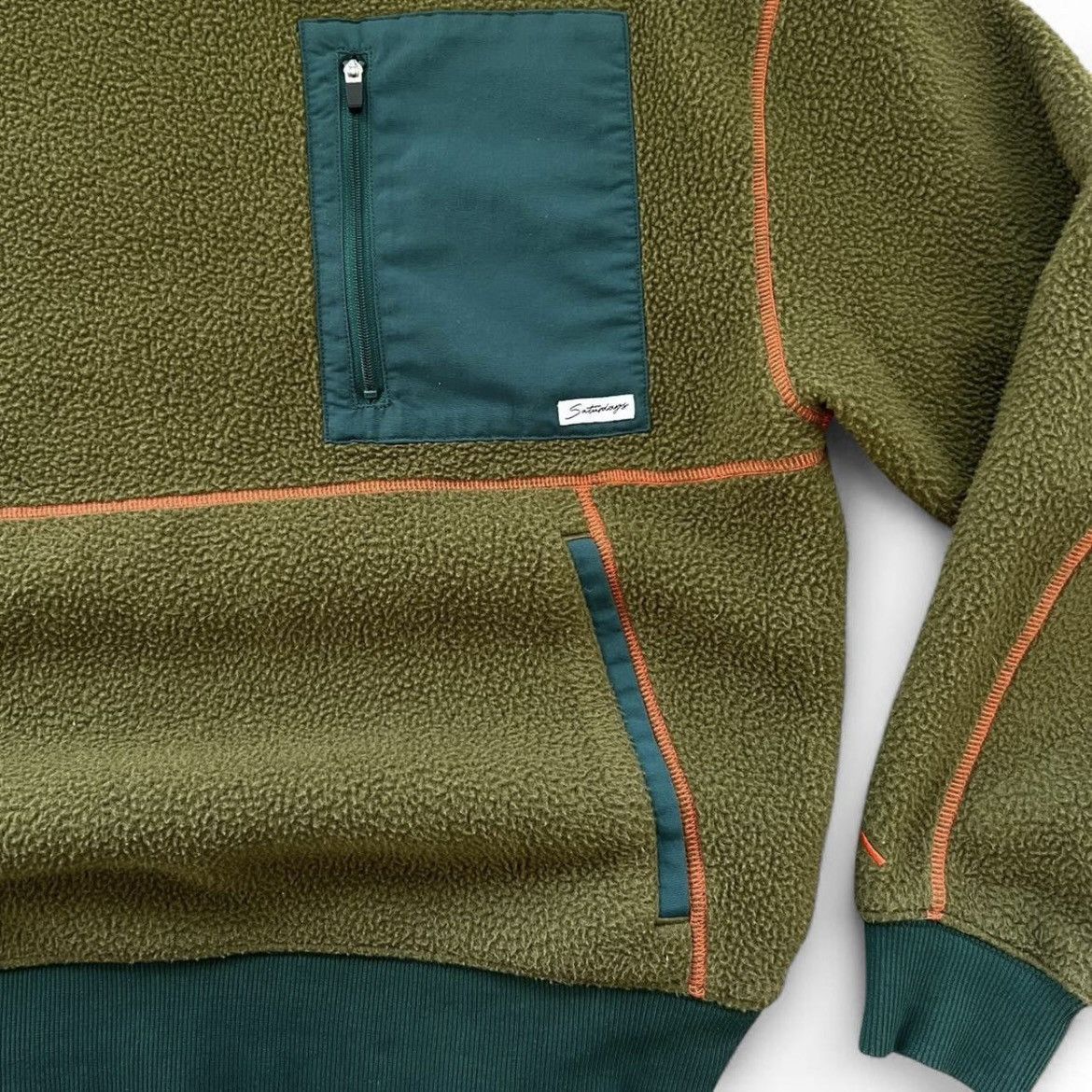 Saturdays NYC Saturdays NYC Seneca Fleece Pullover – Army Green Size US XS / EU 42 / 0 - 4 Thumbnail