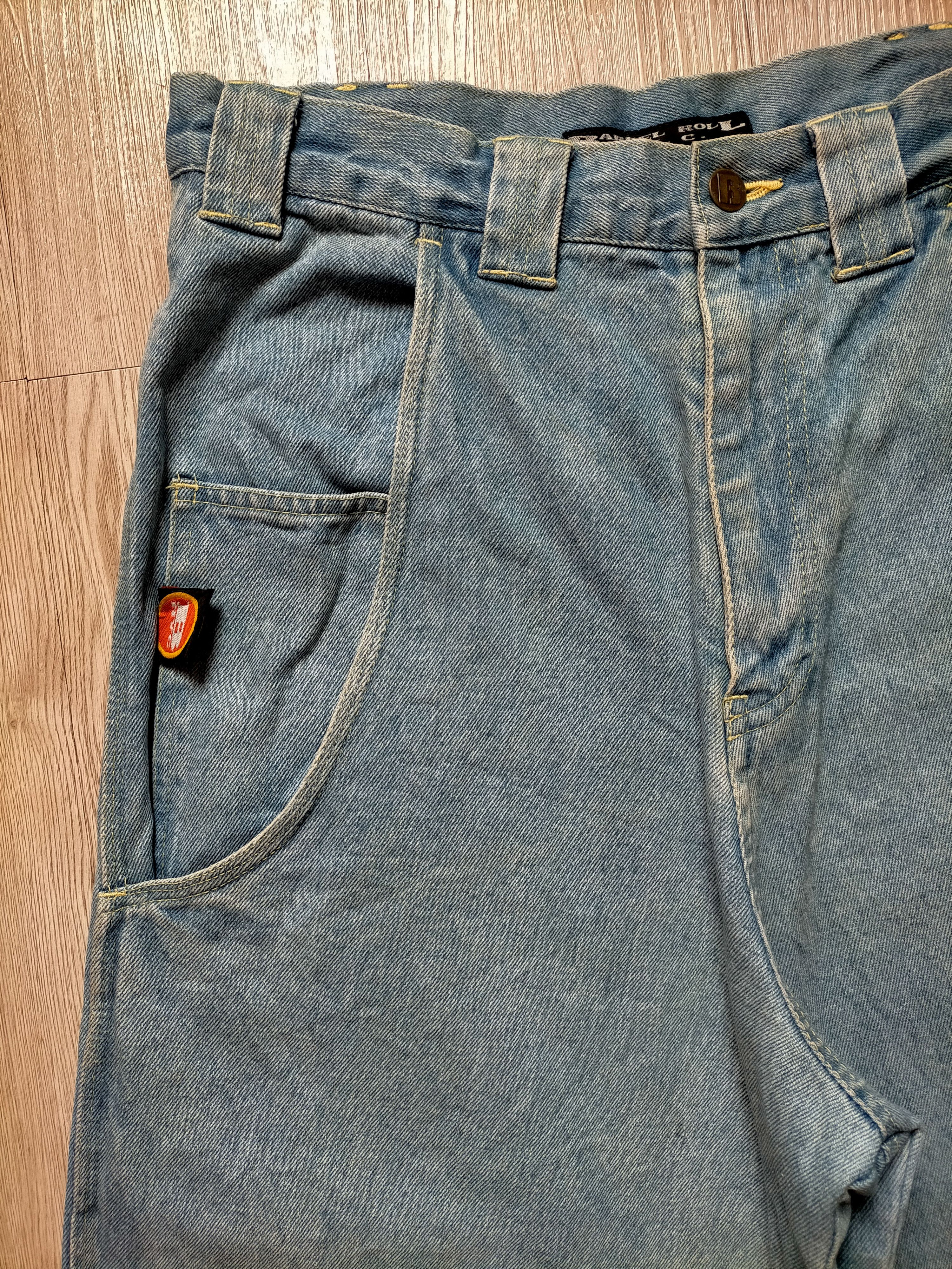JNCO × Japanese Brand Barrel Roll N.y.c Baggy Double Pocket Hip Hop Style Size US 31 - 5 Thumbnail