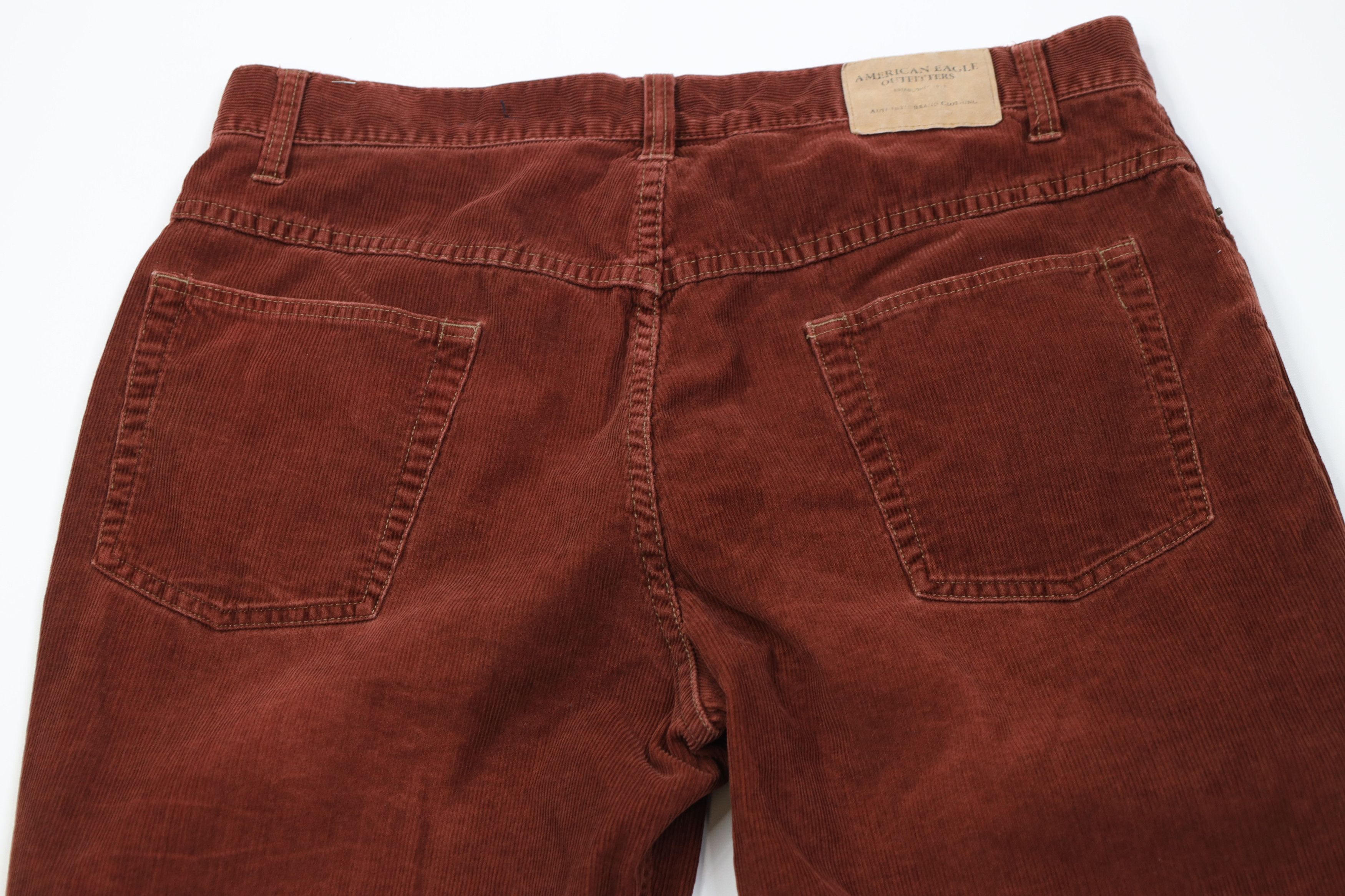 American Eagle Outfitters Vintage 90s Y2K American Eagle Corduroy Chino Pants Red Size US 34 / EU 50 - 11 Thumbnail