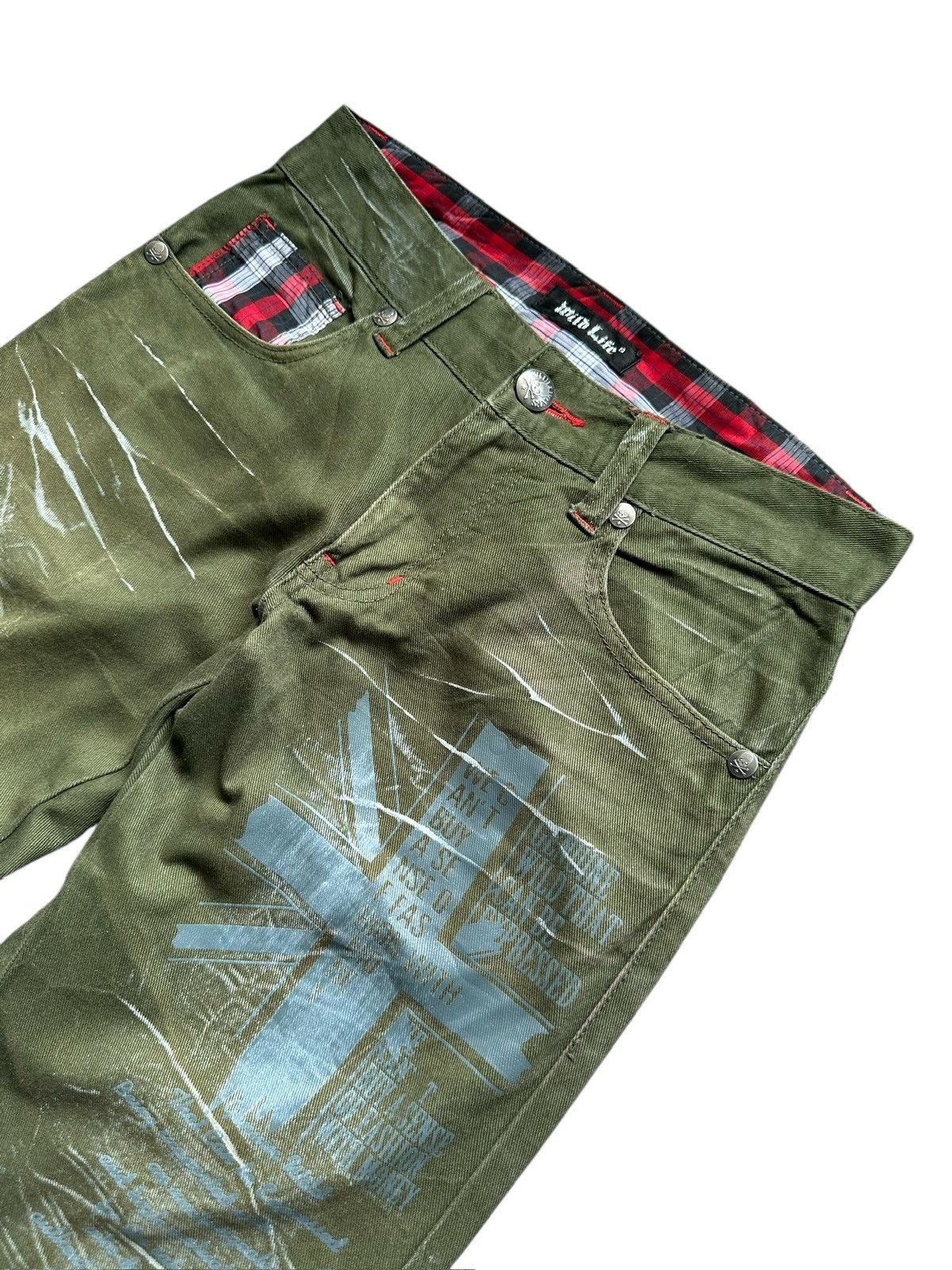 If Six Was Nine 00's Wild Life punk gothic statement pant Size US 30 / EU 46 - 5 Thumbnail