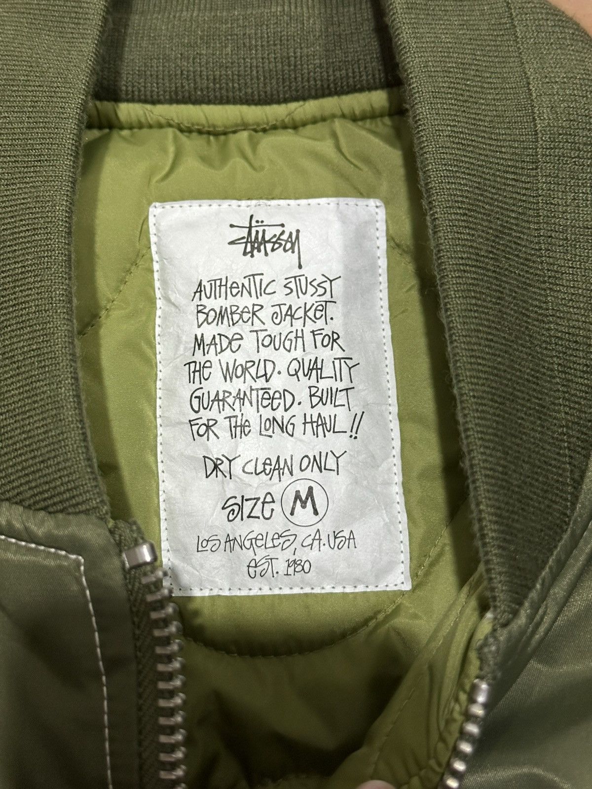 Stussy Stussy Built Reversible Bomber Jacket - Olive Size US M / EU 48-50 / 2 - 2 Thumbnail