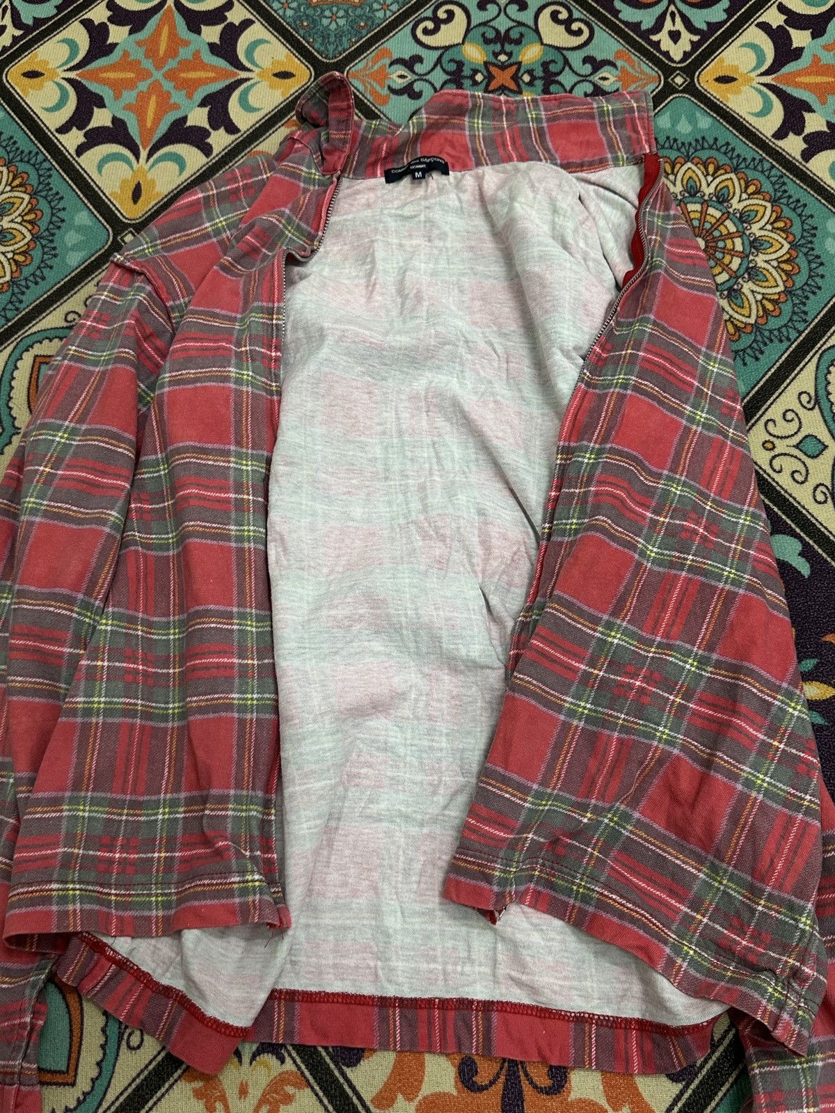 Comme des Garcons SS2005 Comme des Garcons Plaid Tartan Zipper Polos Jacket Size US M / EU 48-50 / 2 - 12 Thumbnail