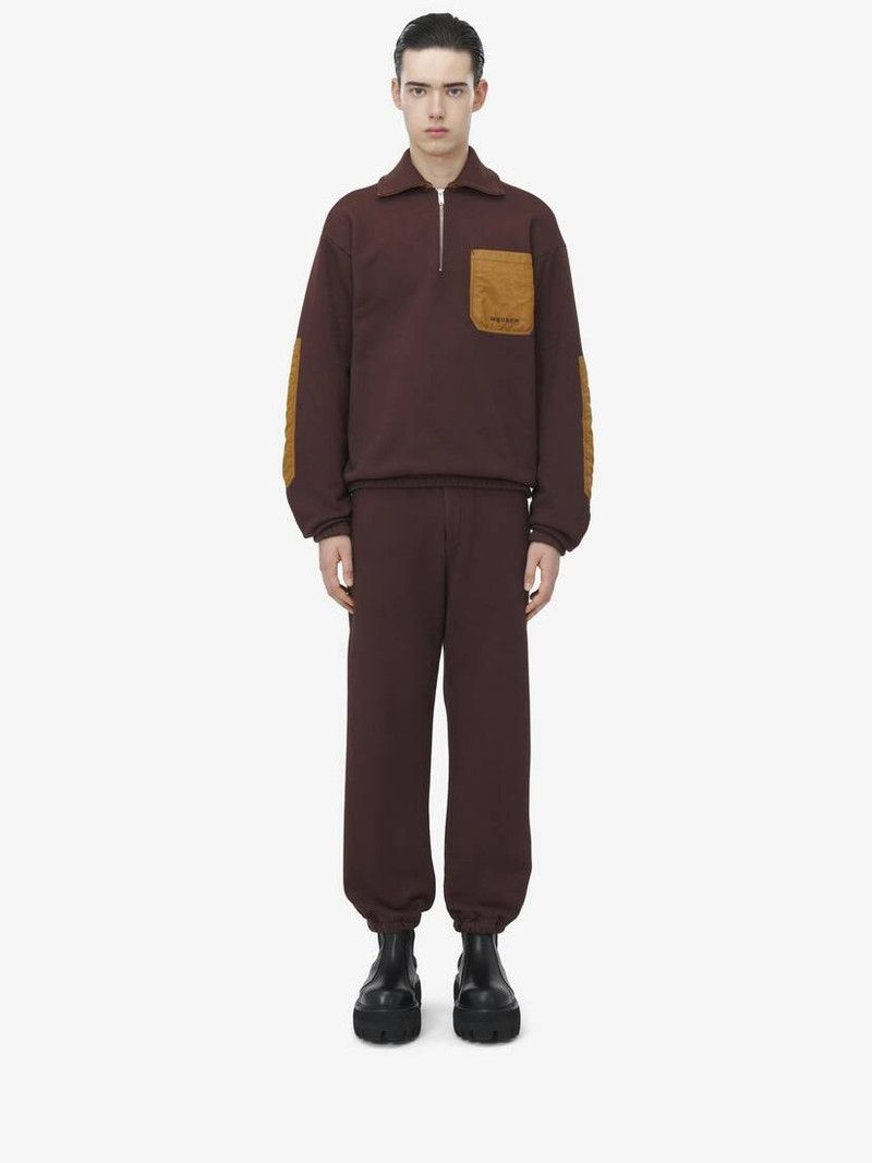 Alexander McQueen o1srvl11e0226 Contrast Pocket Track Jacket In Brown Size US L / EU 52-54 / 3 - 3 Thumbnail