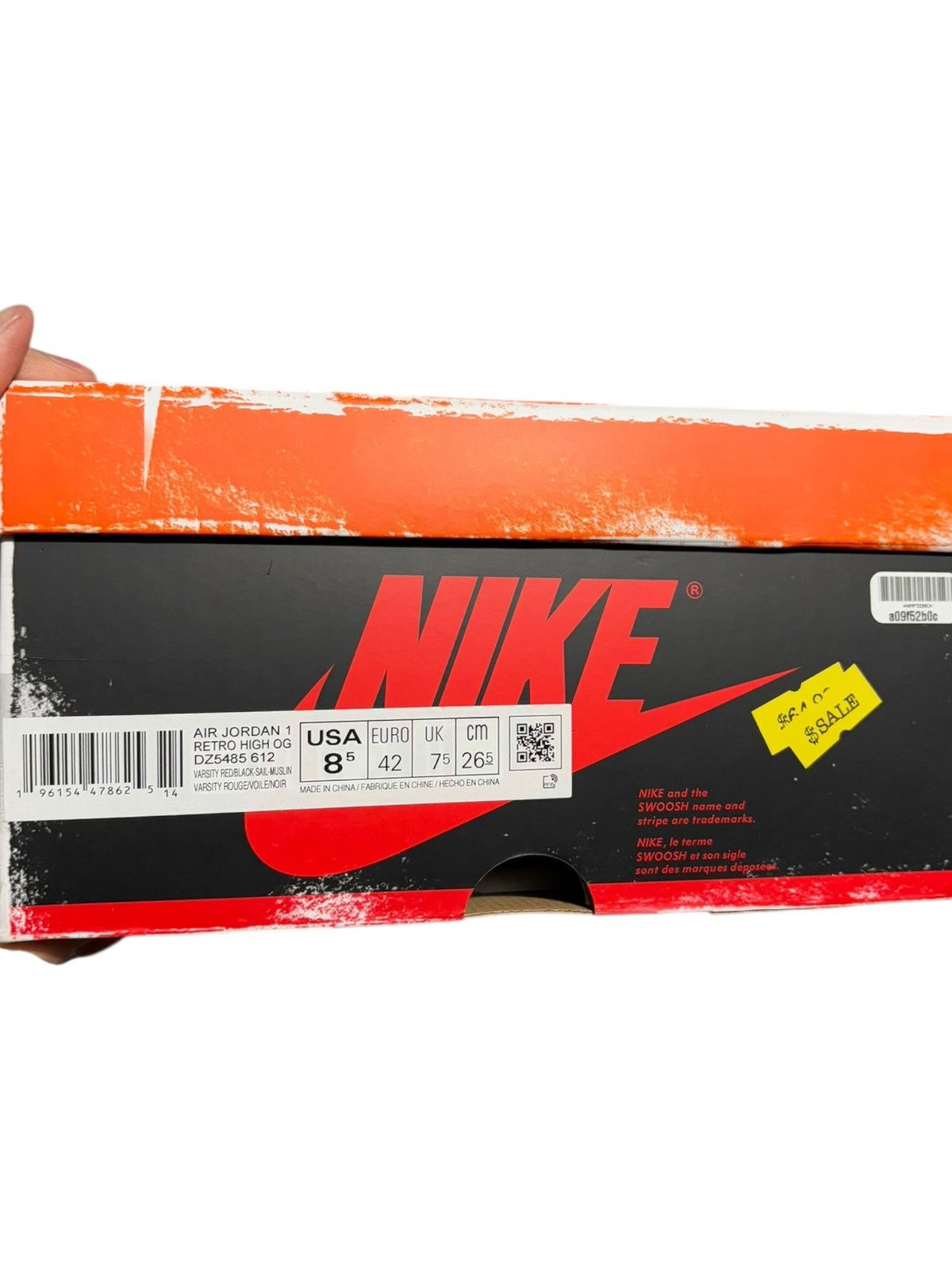 Jordan Brand 8.5 Air Jordan 1 Retro High OG Chicago Lost & Found Red y2k Size US 8.5 / EU 41-42 - 7 Thumbnail