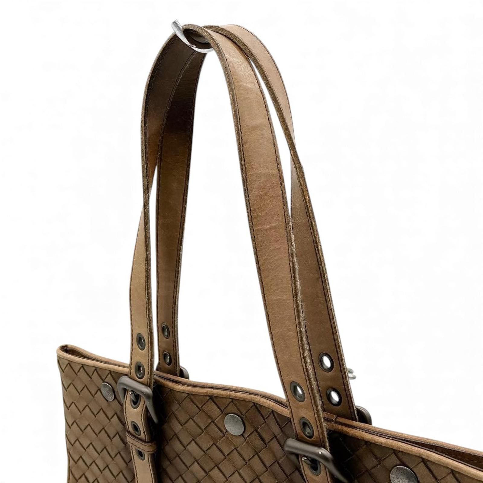Bottega Veneta Bottega Veneta - Woven Leather Tote Bag Brown Size ONE SIZE - 7 Thumbnail