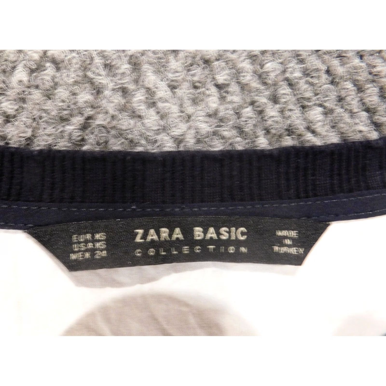 Zara Zara Blouse XS Blue Striped Crew Neck Pullover Shirt Womens Vintage: No Size XS / US 0-2 / IT 36-38 - 5 Thumbnail