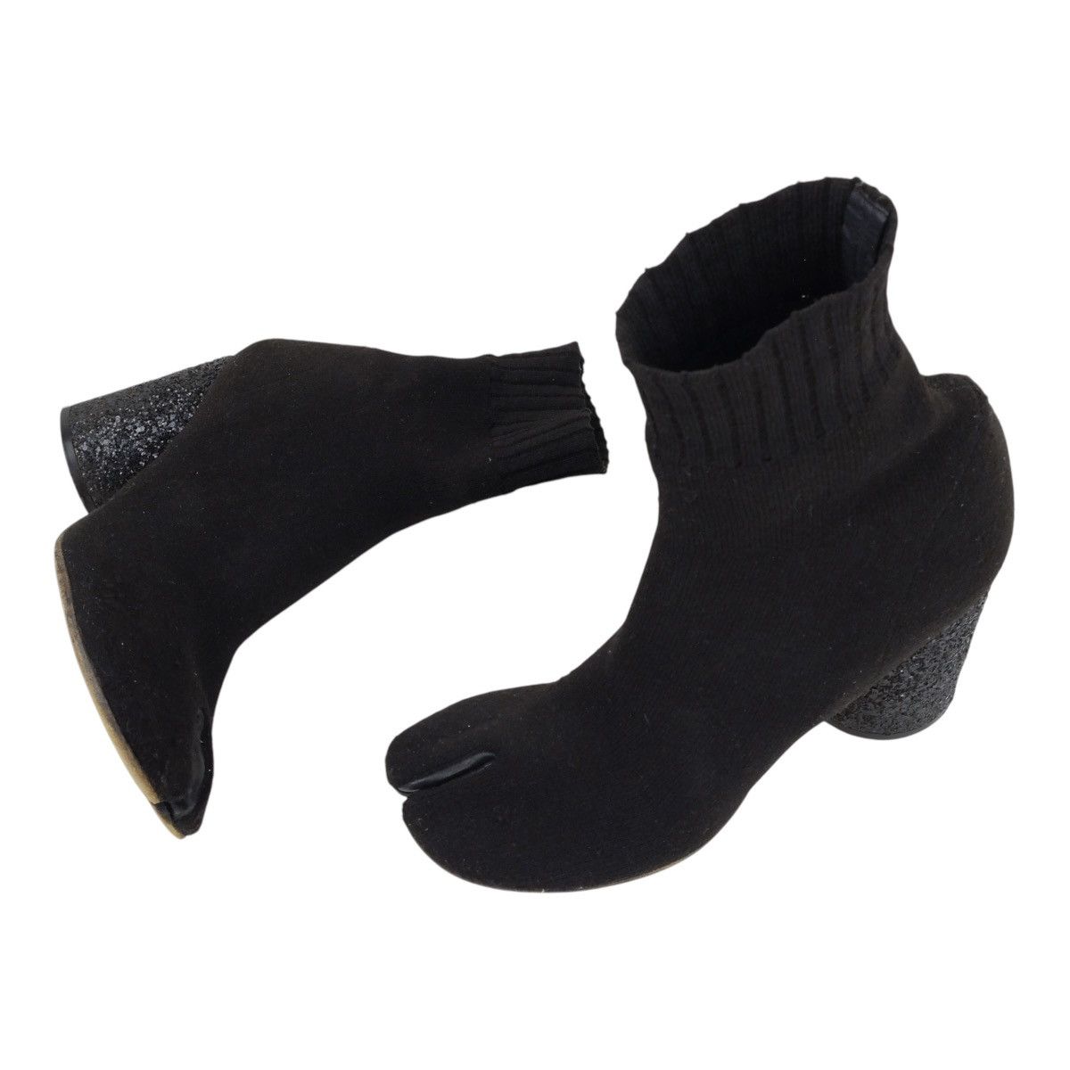 Maison Margiela Knit Sock Glitter Heel Tabi Size US 8 / IT 38 - 1 Thumbnail