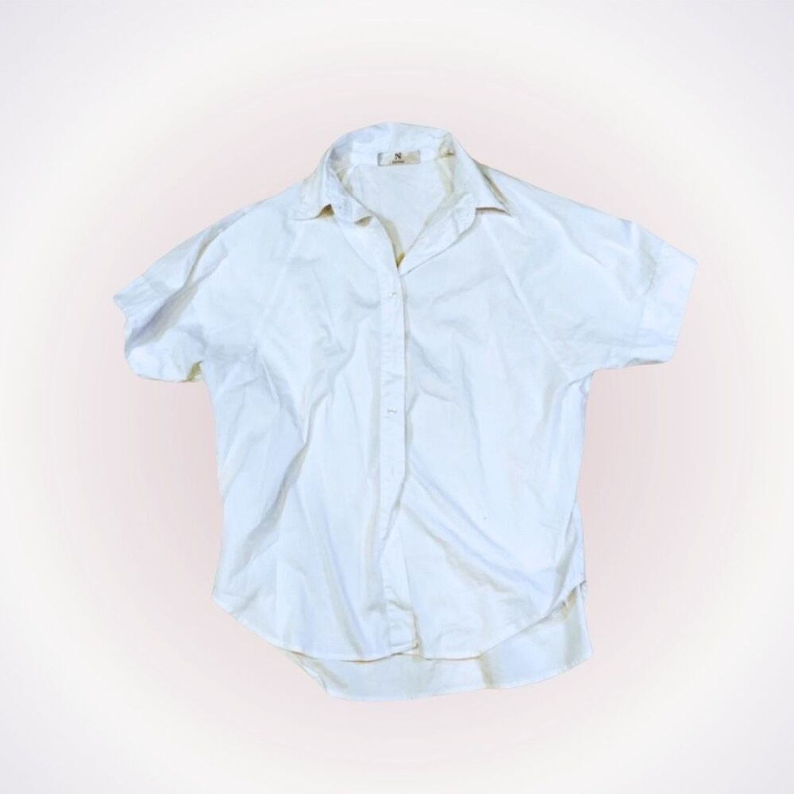 Other Natori White Cotton Button Front Collared Shirt | Sz S Size S / US 4 / IT 40 - 1 Thumbnail