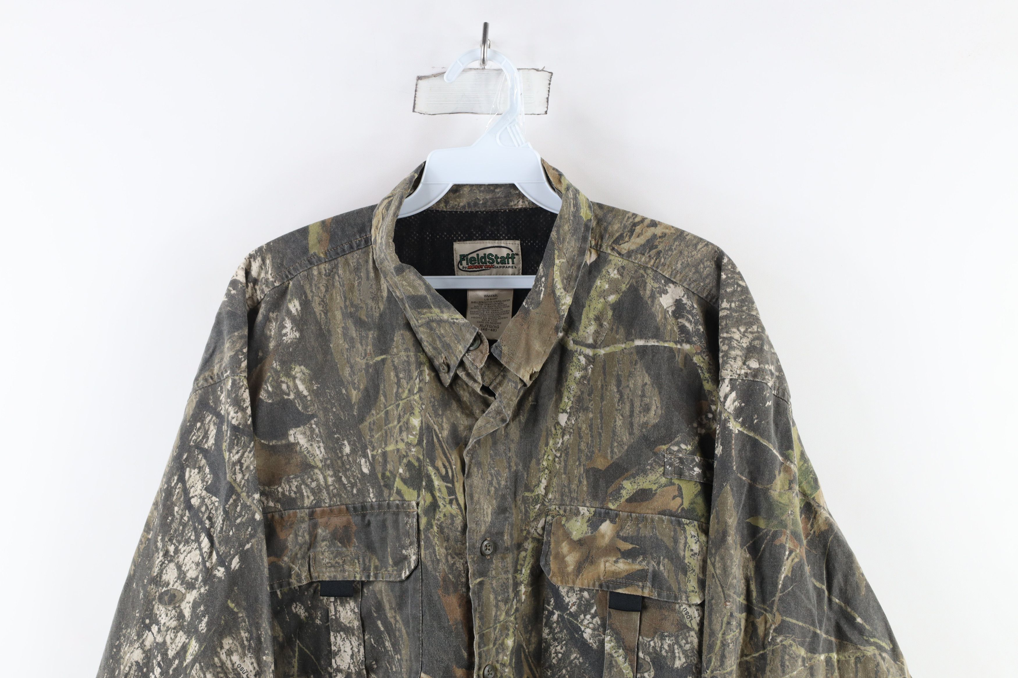 Vintage Vintage Streetwear Oak Camouflage Collared Button Shirt Size US XL / EU 56 / 4 - 2 Thumbnail