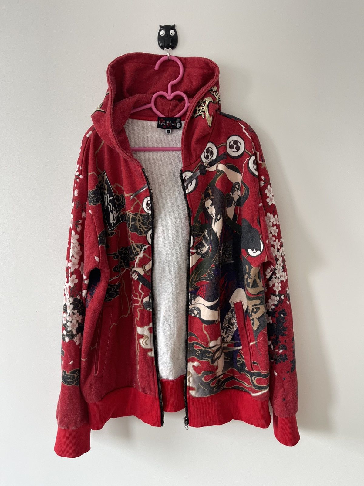 Japanese Brand Rare Vintage DIVINE RETRIBUTION Satanic Geisha Sukajan Size US XL / EU 56 / 4 - 10 Thumbnail