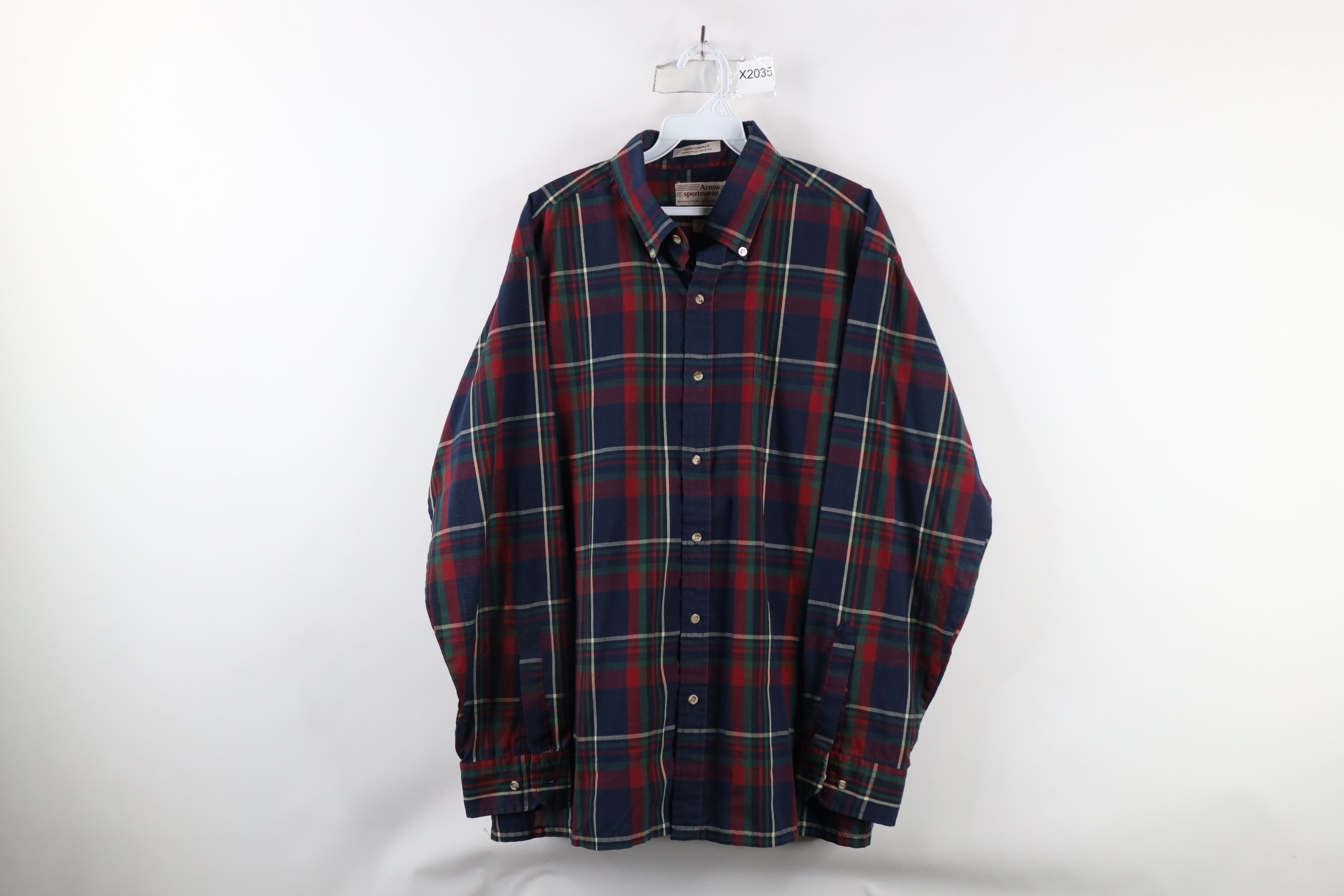 Vintage Vintage 90s Streetwear Needle Tailoring Button Down Shirt Size US XL / EU 56 / 4 - 1 Thumbnail