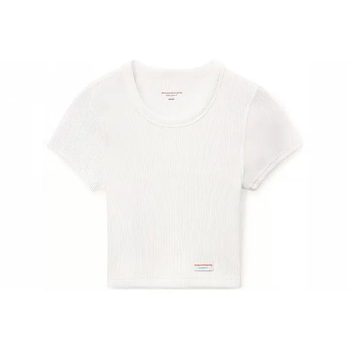 Alexander Wang Alexander Wang White Short-Sleeve T-Shirt 0079 Size S / US 4 / IT 40 - 1 Thumbnail