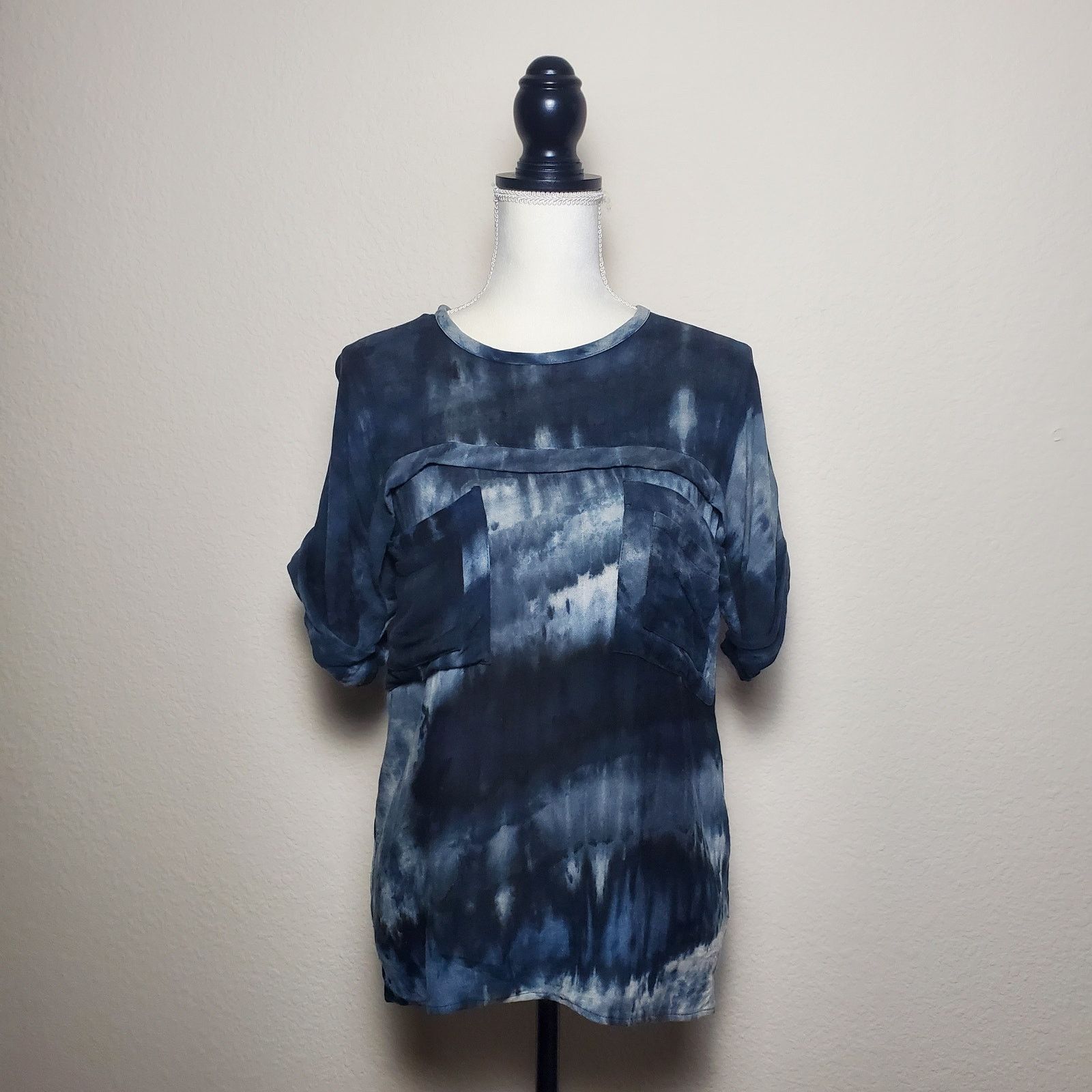 Other Beckerman Tie Dye Blue Top 2 Size XS / US 0-2 / IT 36-38 - 1 Thumbnail