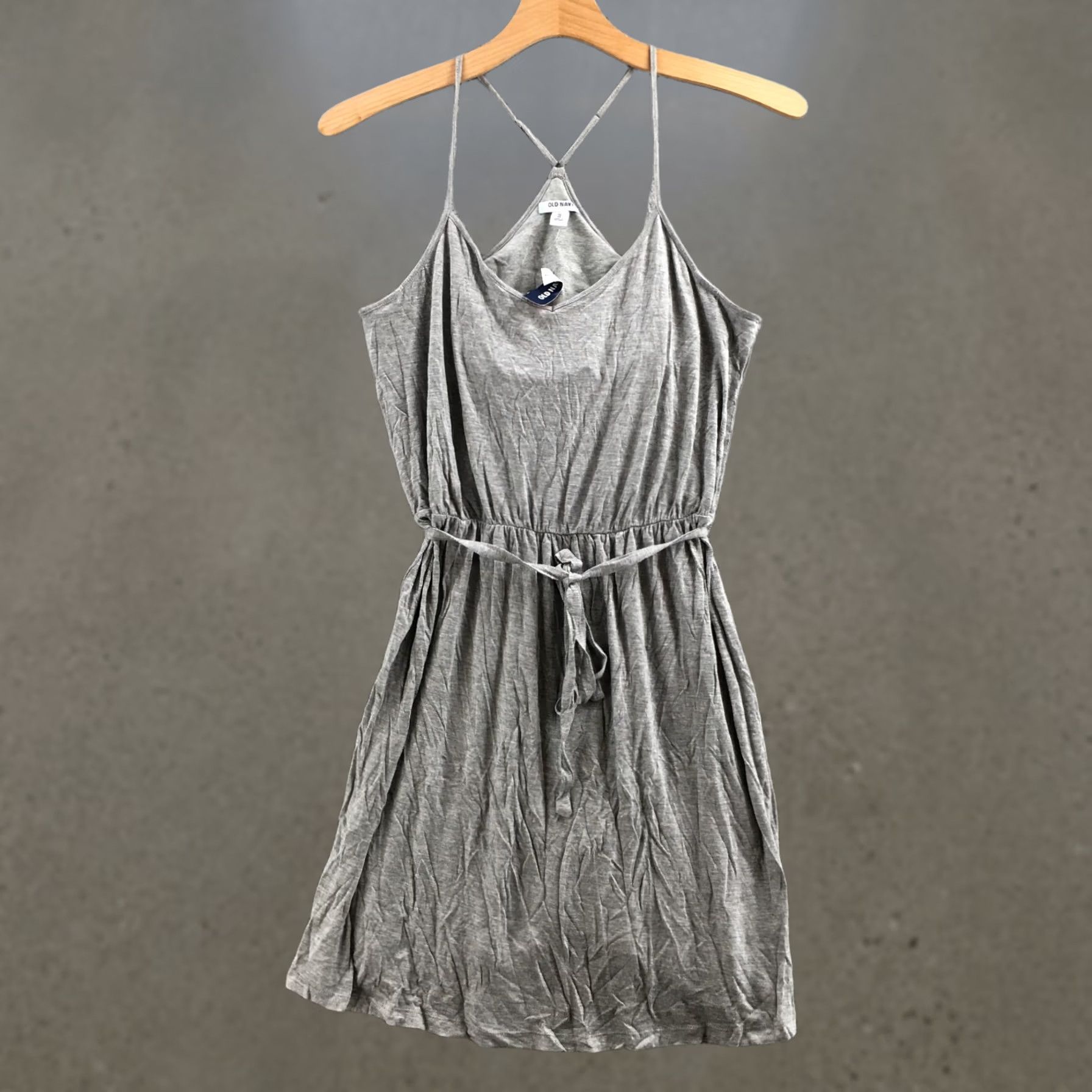 Old Navy Old Navy Dress Womens XL Gray Spaghetti Strap A-Line V-Neck Pullover Casual NEW Size XL / US 12-14 / IT 48-50 - 1 Thumbnail