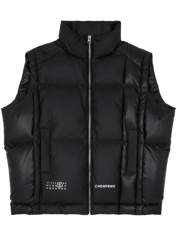 Maison Margiela !DS! AW23 Maison Margiela Chenpeng Black Puffer Gilet Vest Size US M / EU 48-50 / 2 - 2 Thumbnail