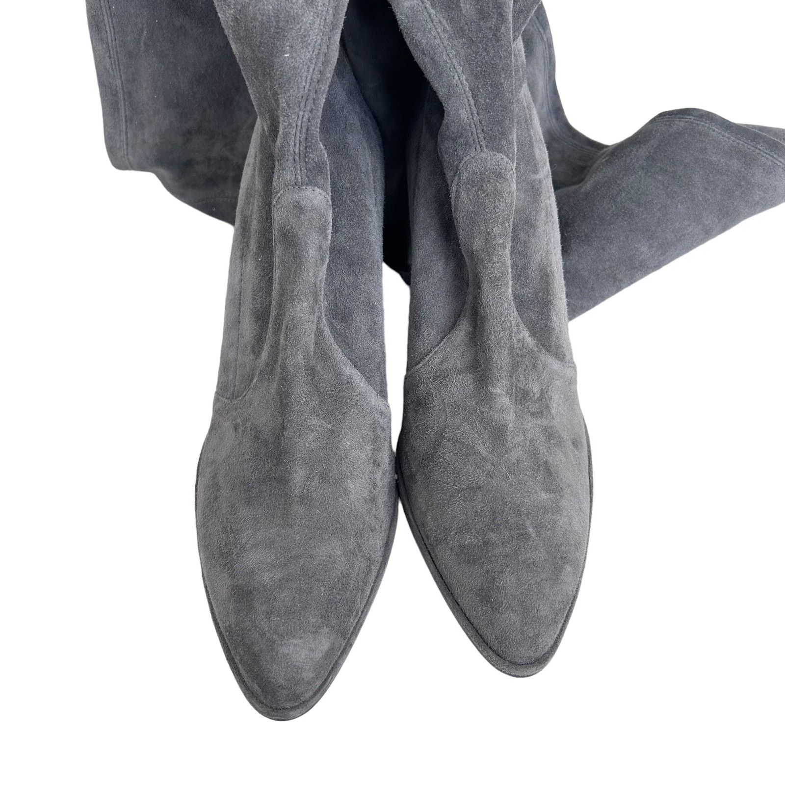 Stuart Weitzman Stuart Weitzman Gray Suede Highland Over The Knee Boots 10.5 Size US 10.5 / IT 40.5 - 7 Thumbnail