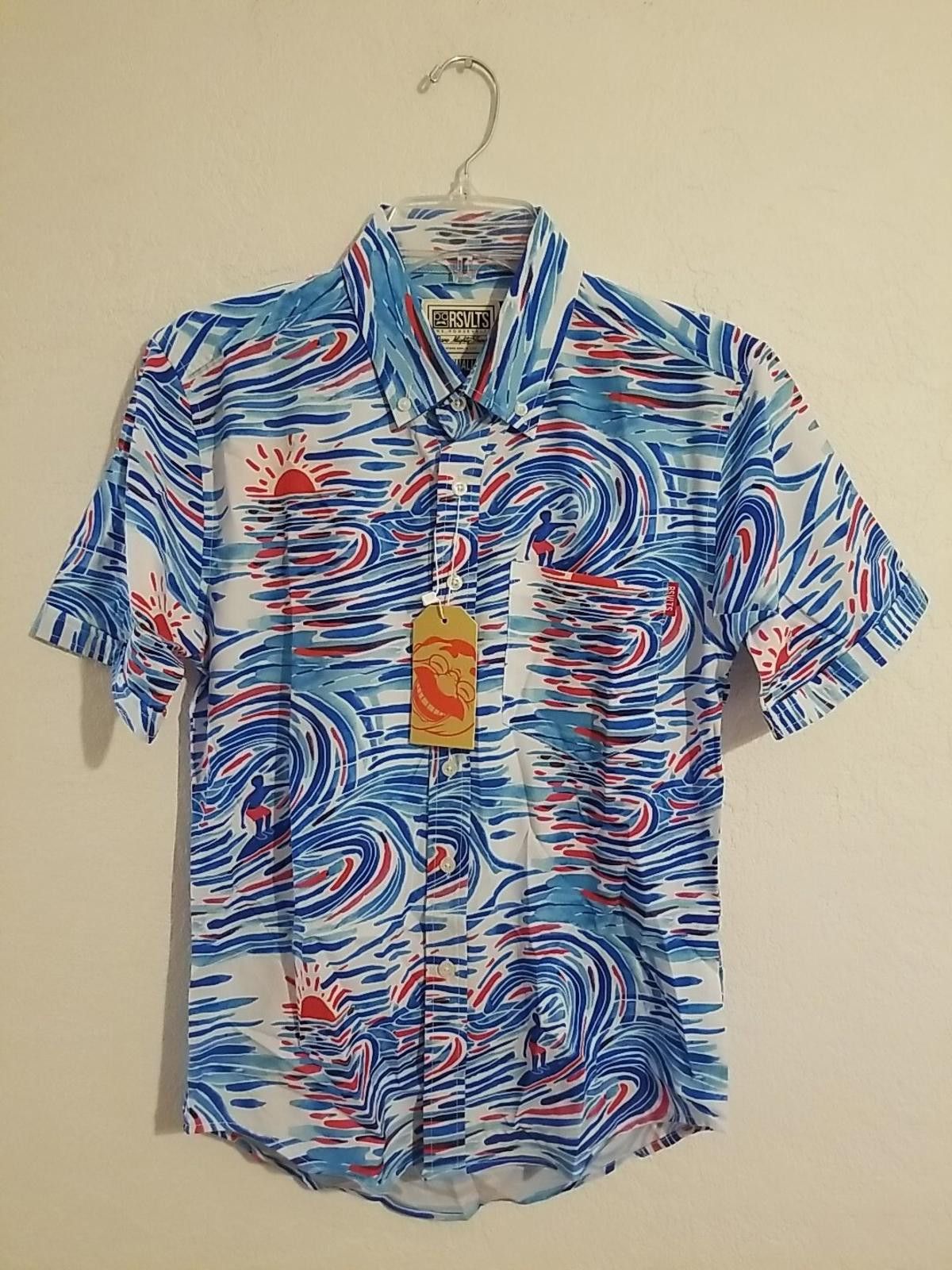 Other RSVLTS Shirt Watercolor Waves Surfer Dare Mighty Things Size US XS / EU 42 / 0 - 1 Thumbnail