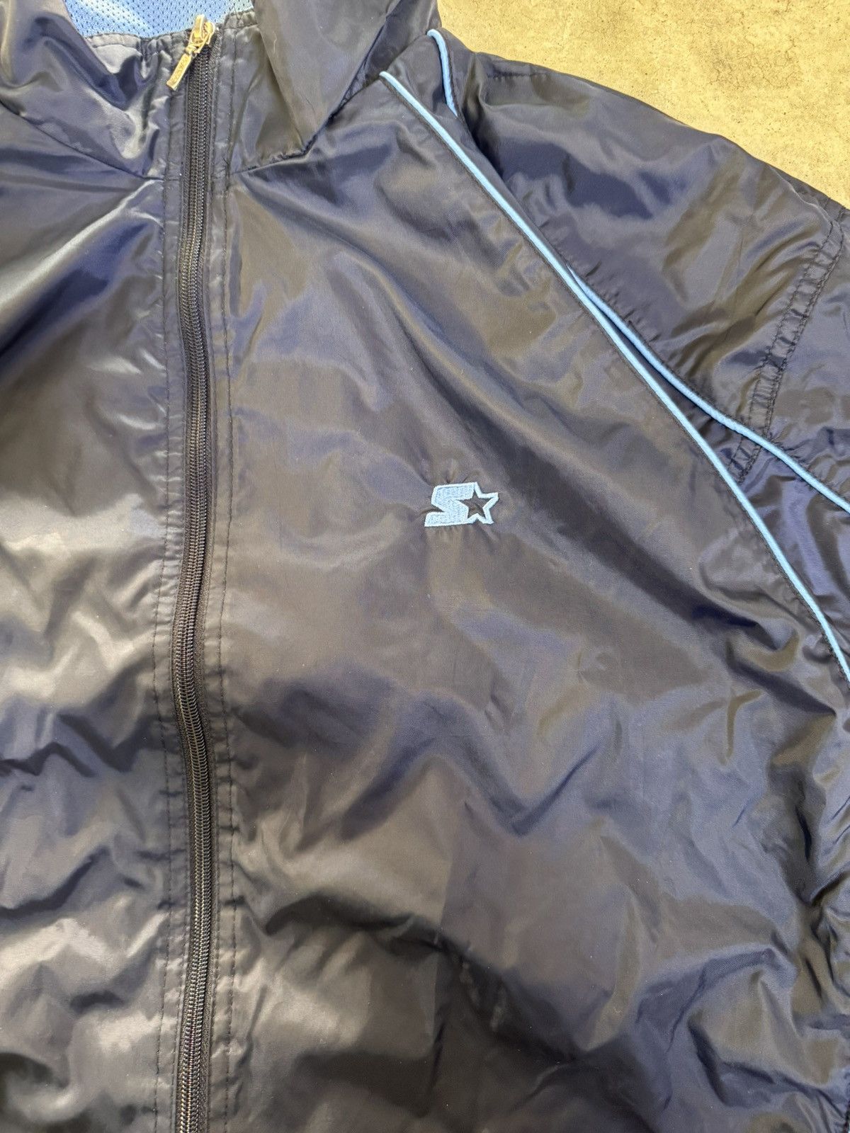 Starter Navy blue starter windbreaker zip up Size US L / EU 52-54 / 3 - 3 Thumbnail