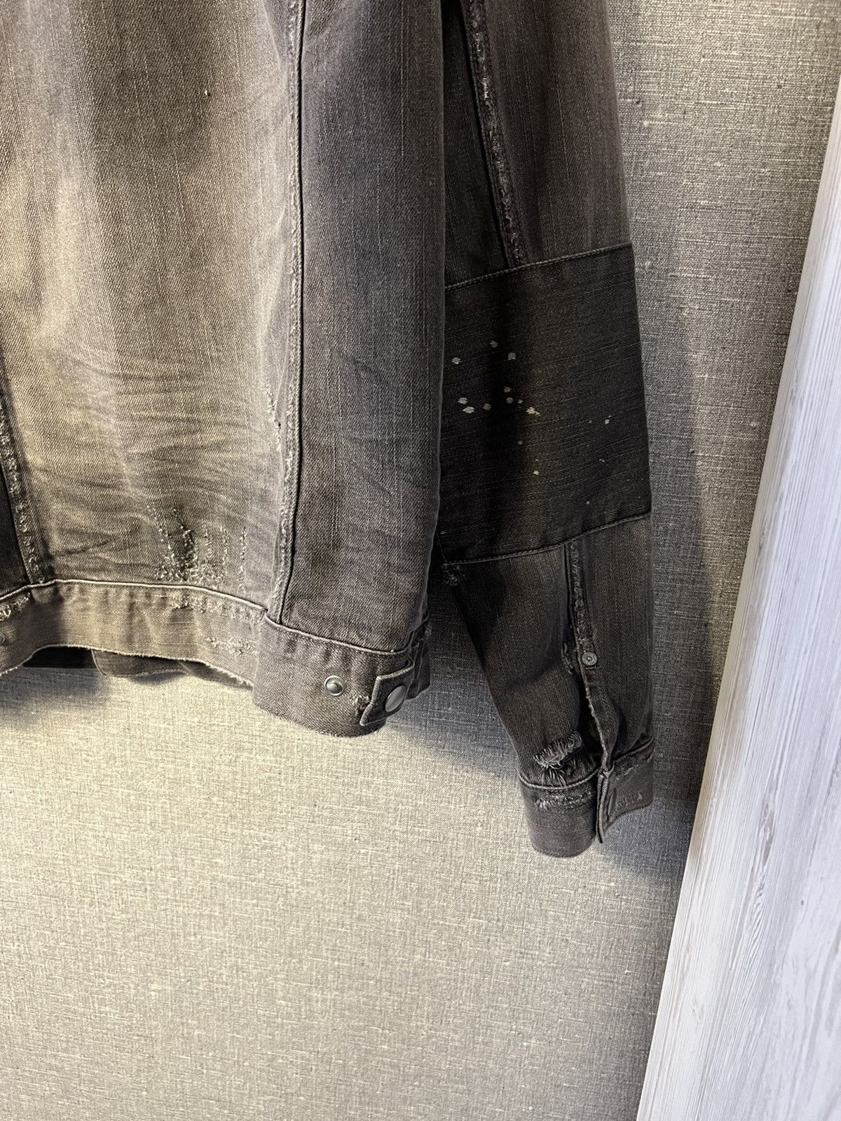 Allsaints Rare Allsaints Gault Distressed Denim Jacket Corduroy Collar Size US S / EU 44-46 / 1 - 12 Thumbnail