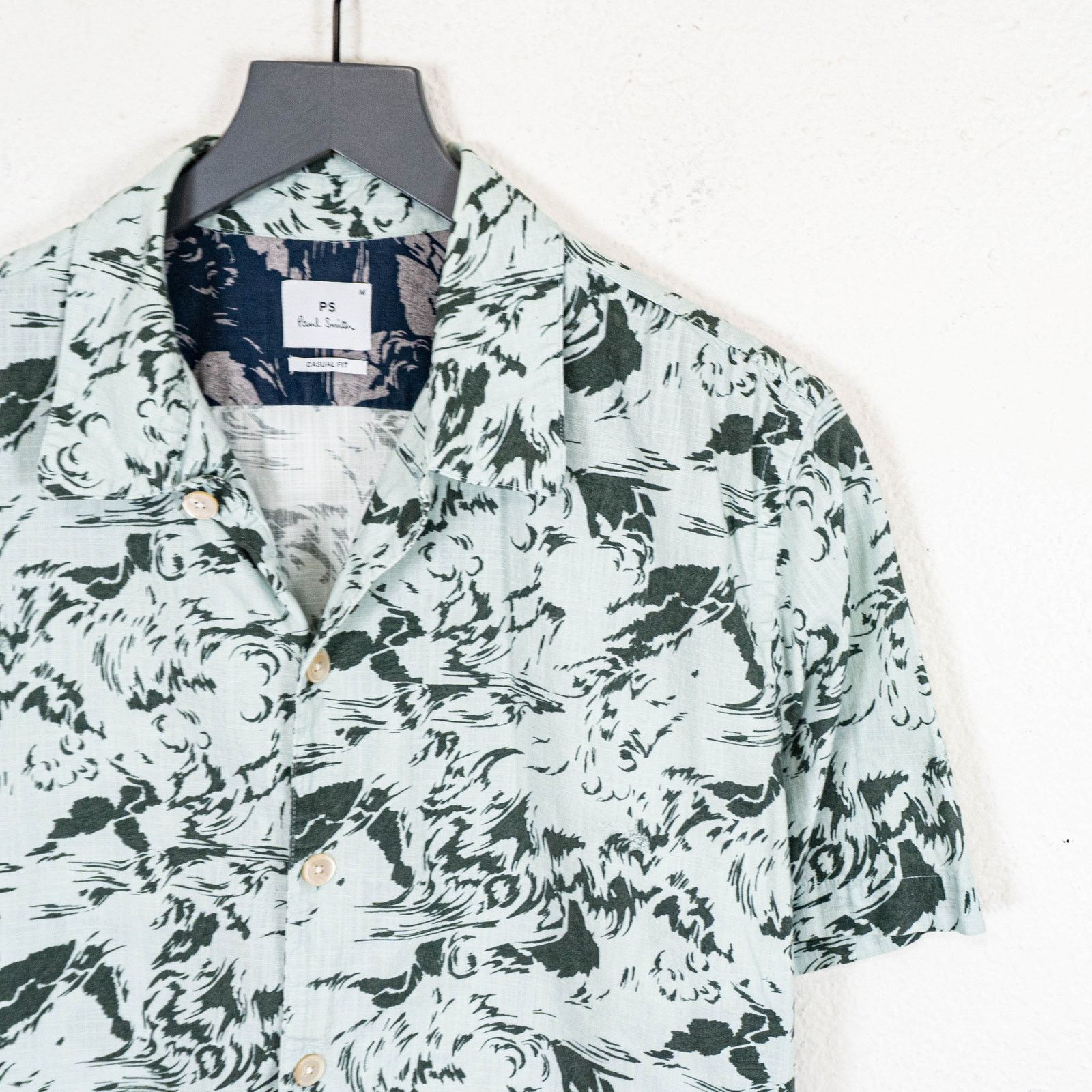 Paul Smith Pual Smith Casual fit Short Sleeve Shirt Wave print Medium Size US M / EU 48-50 / 2 - 4 Thumbnail